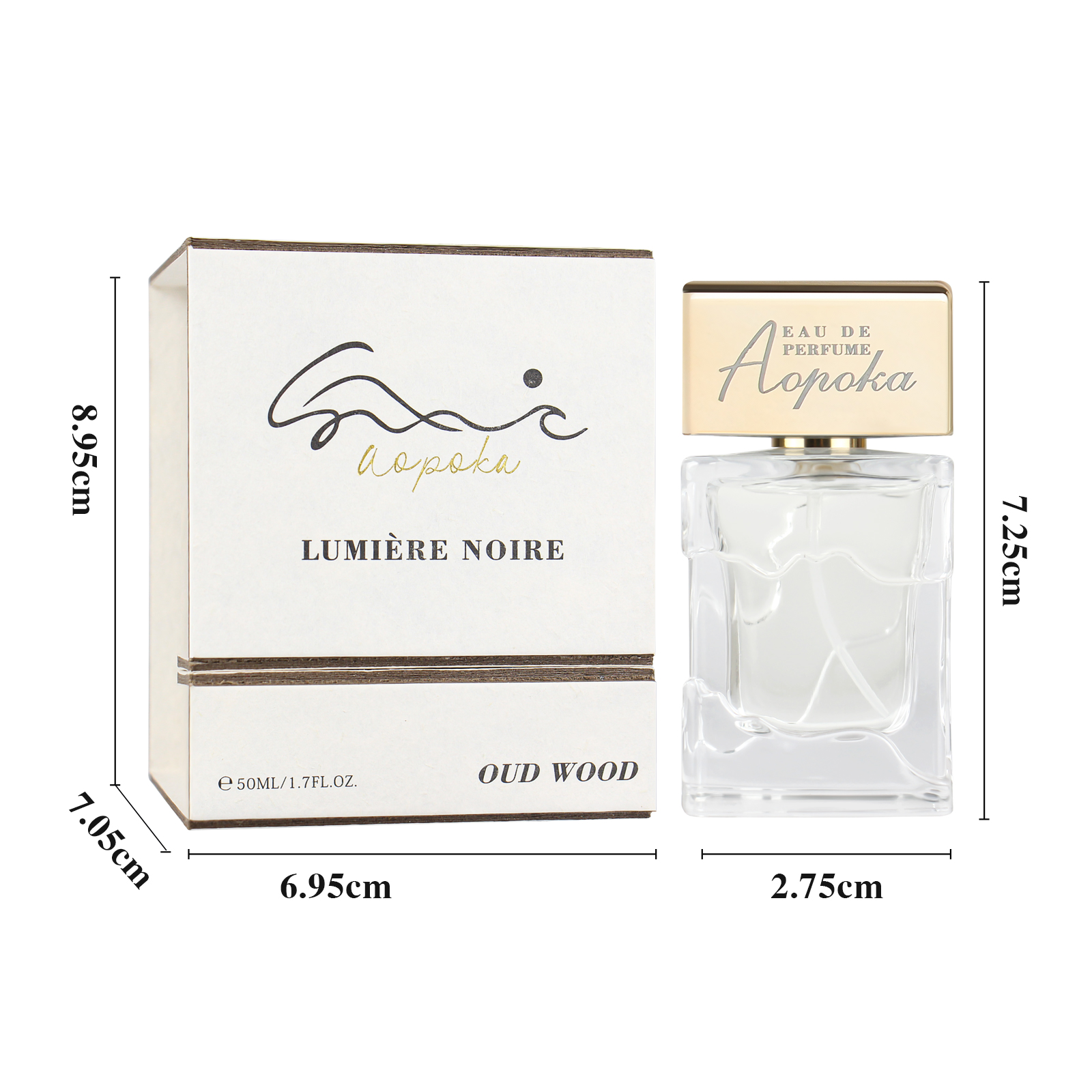 Aopoka 2 Smell 50ML Floral Woody Oriental Fruity Unisex Perfume