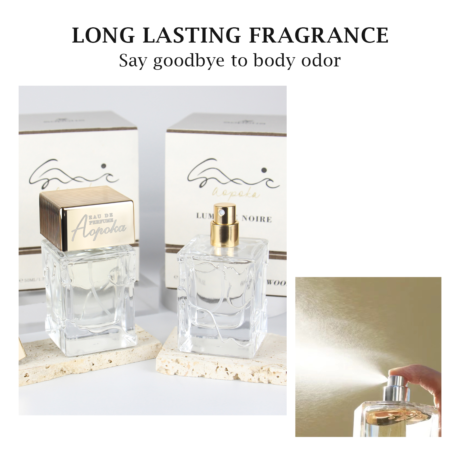 Aopoka 2 Smell 50ML Floral Woody Oriental Fruity Unisex Perfume