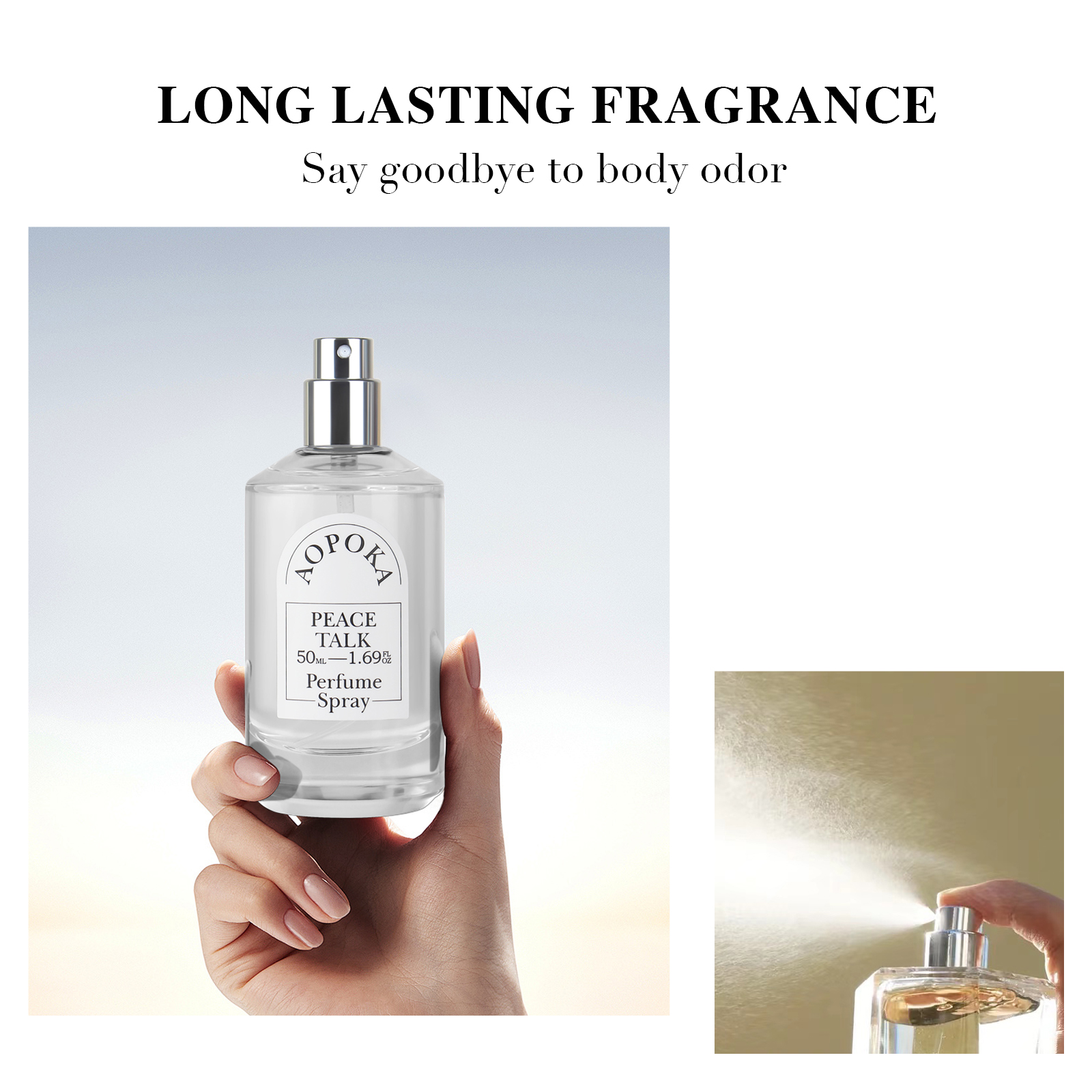 Aopoka 3 Smell 50ML Gourmet Oriental Fruity Aromatic Woody Floral Women Perfume