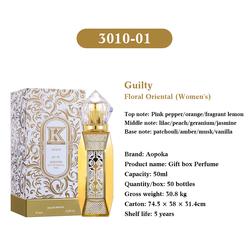 3010-01 50ml  AopokaGuilty Pour HommeGift box