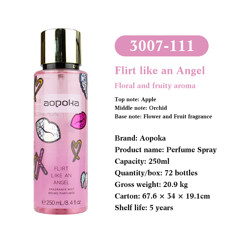 Aopoka 3007-111 Flirt Like An Angel Floral And Fruity Aroma 250Ml Women Perfume