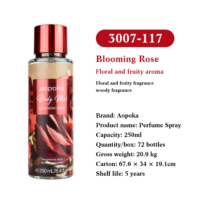Aopoka 3007-117 Blooming Rose Floral And Fruity Aroma 250Ml Women Perfume