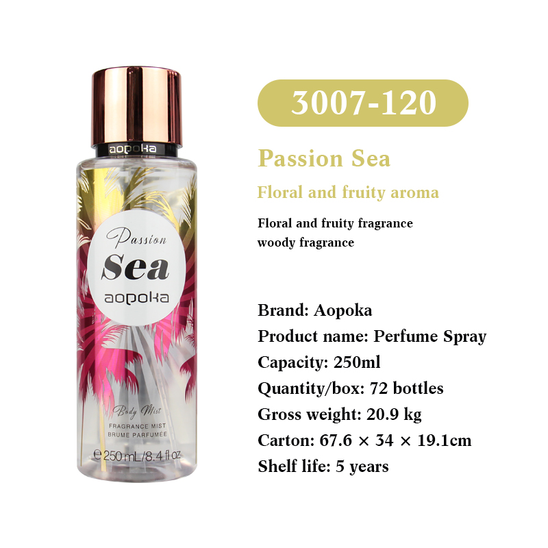 Aopoka 3007-120 Passion Sea Floral And Fruity Aroma 250Ml Women Perfume