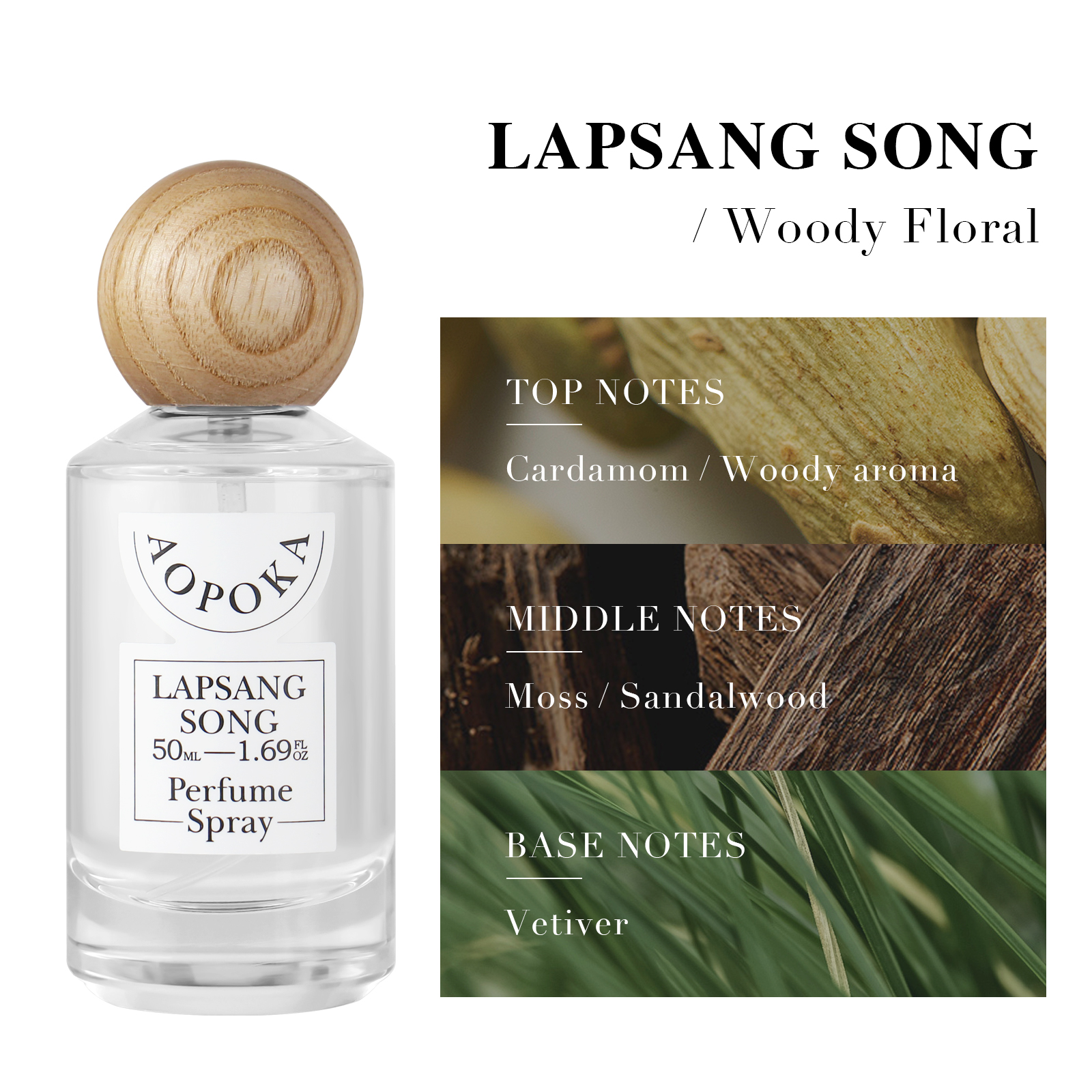 Aopoka 3 Smell 50ML Gourmet Oriental Fruity Aromatic Woody Floral Women Perfume