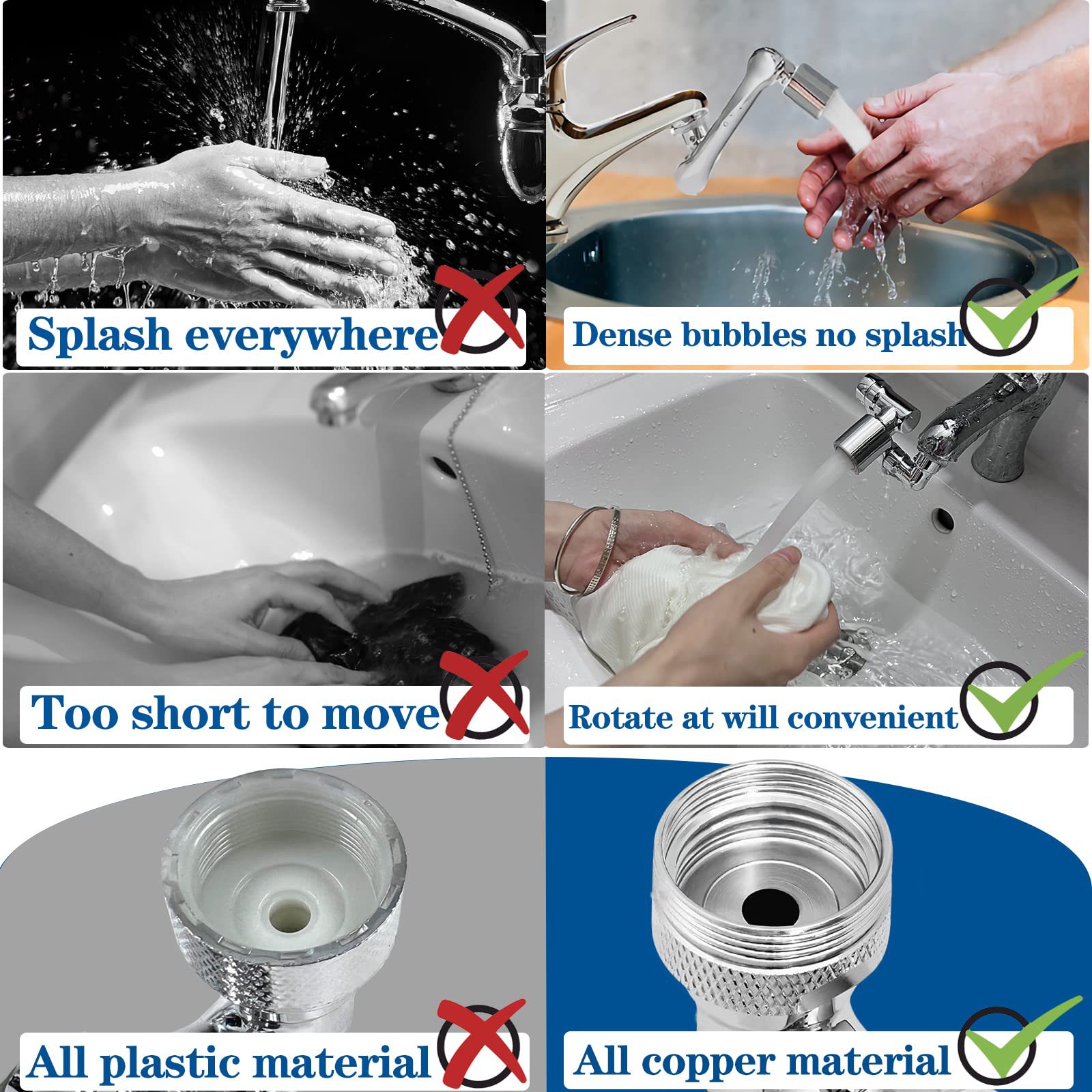 360° +1080° Rotating Faucet Extender