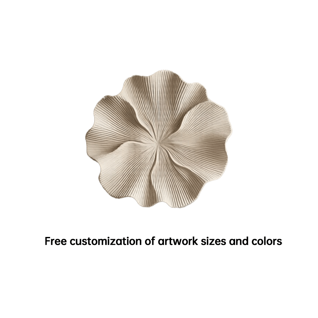 Large 3D Wood Wall Art, Organic Flower Wood Sculpture, Modern Textured Wall Decor, Japandi Minimalist Handmade Artwork