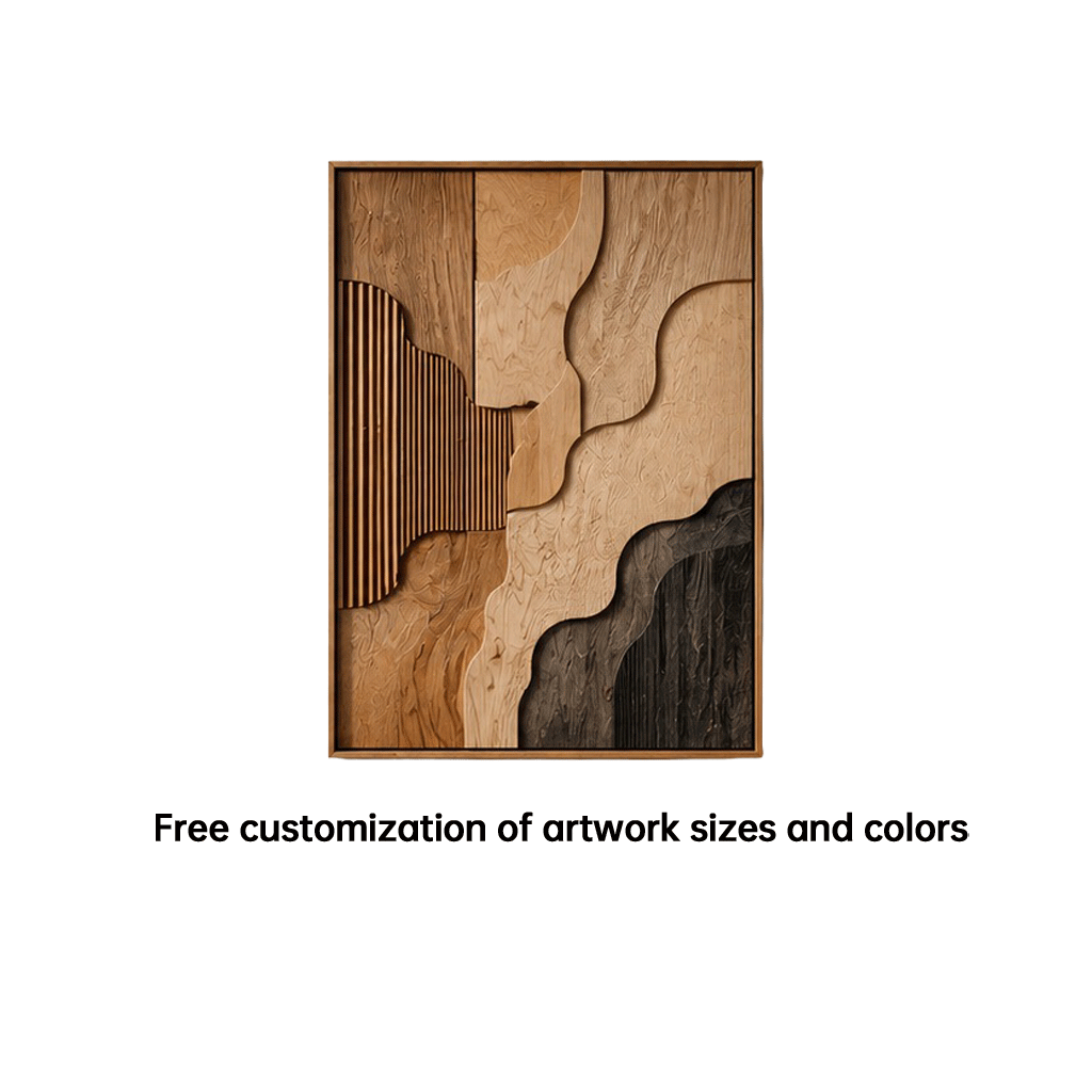 Abstract Wood Wall Art, Organic Modern Wall Decor, Large Wooden Wall Sculpture, Minimalist Wall Panel, Handmade Wood Artwork