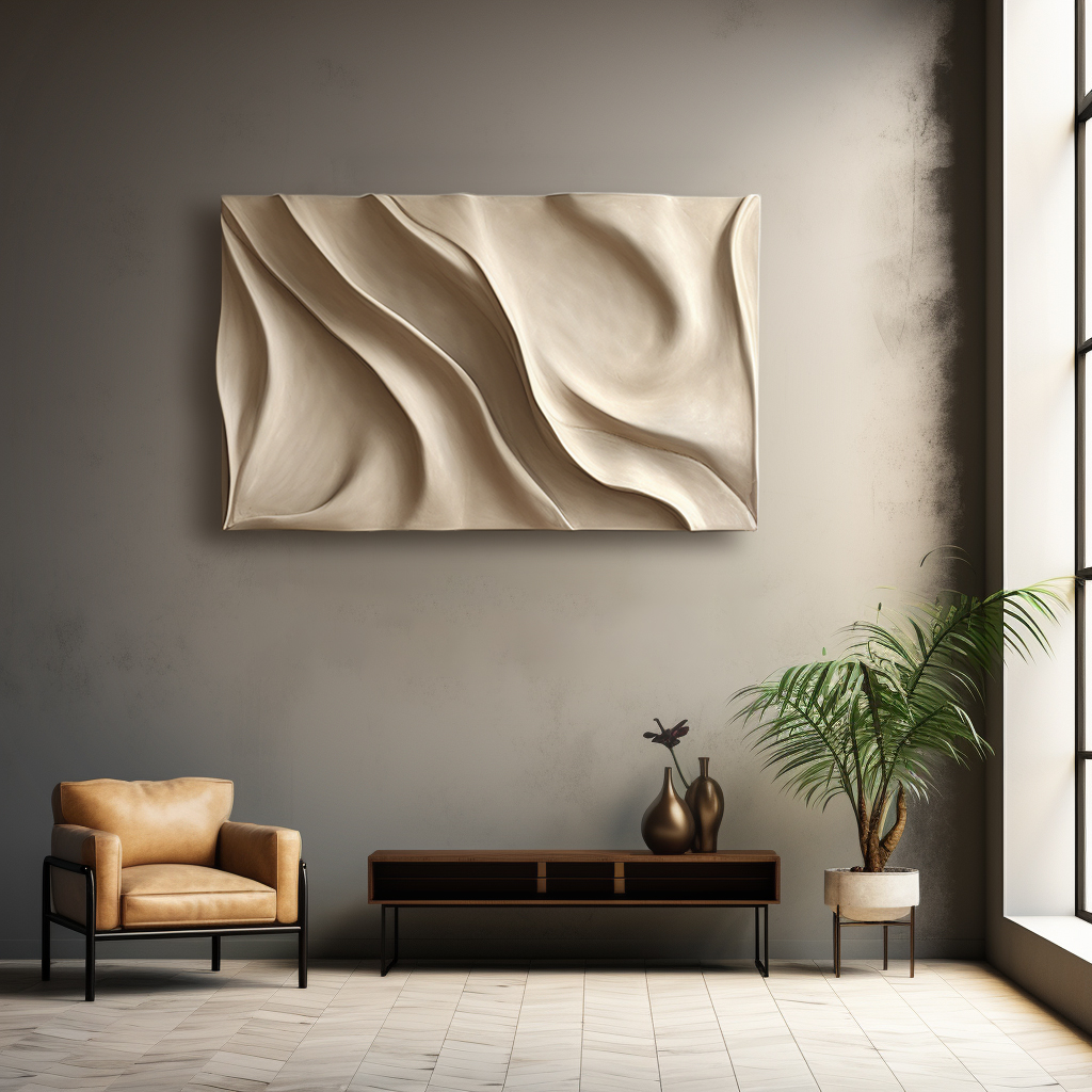 minimalist textured home decor-3d vision-wood carving