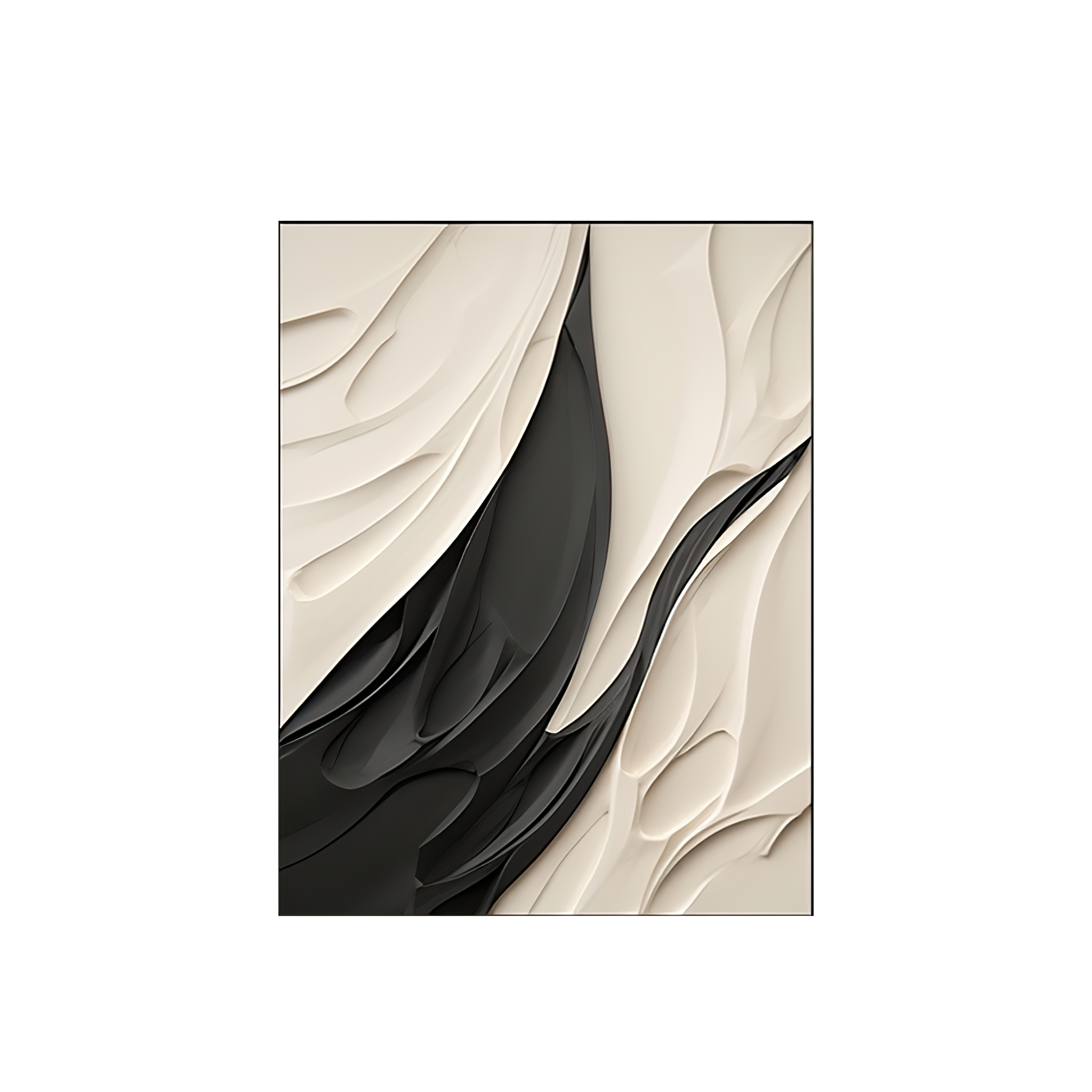 abstract leaf style carving-modern art deco-wood carving