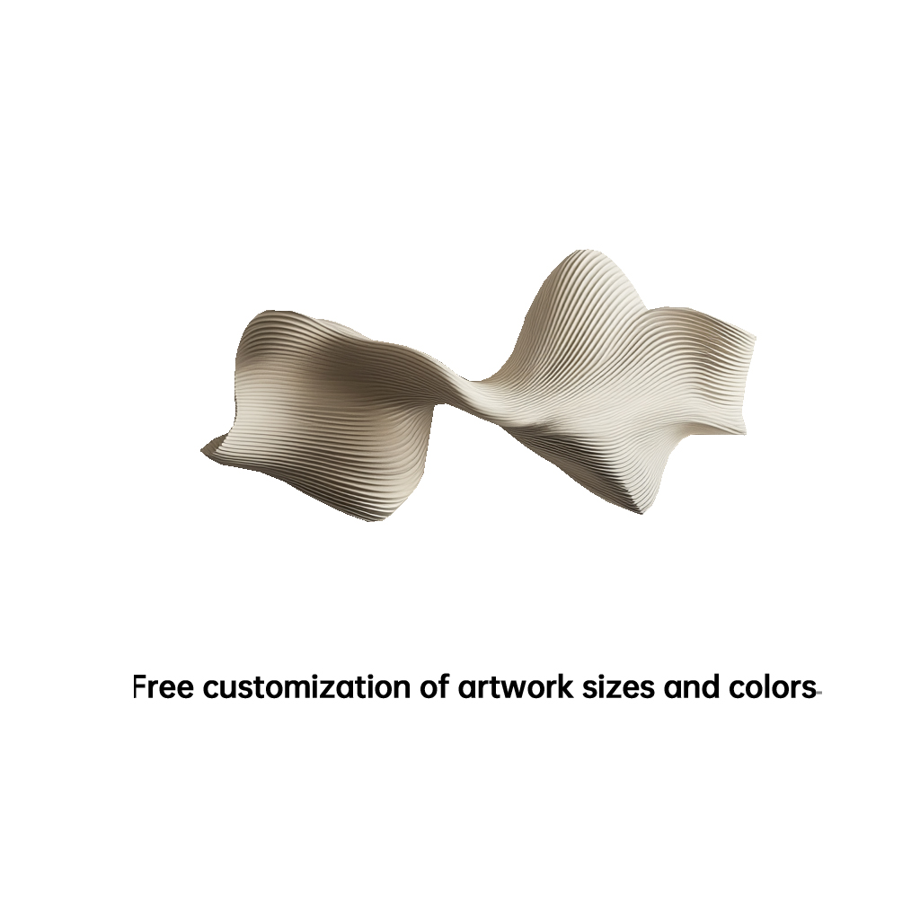 Modern 3D Wood Wall Art Sculpture-Minimalist Wave-Inspired Wooden Wall Decor-Organic Abstract Wall Hanging for Living Room, Bedroom, Office