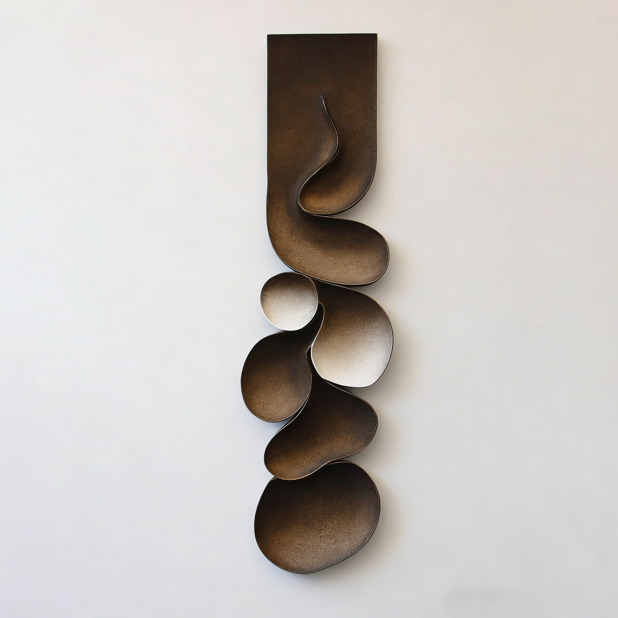 Modern Wood Wall Sculpture, Abstract Vertical Wall Art, Organic Minimalist Decor, Contemporary Wooden Artwork