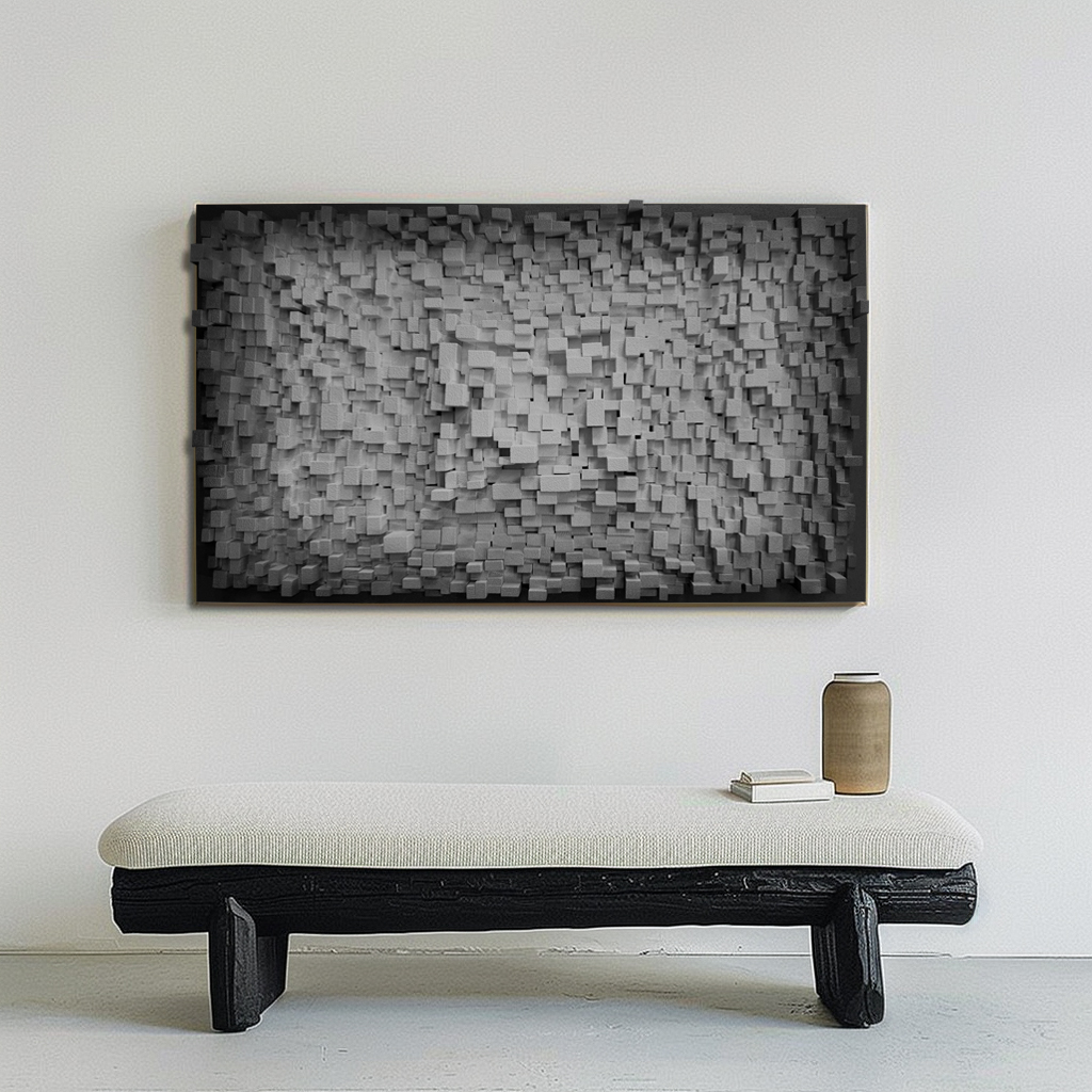 3D Wood Wall Art: Handmade Rustic Boho Sculpture