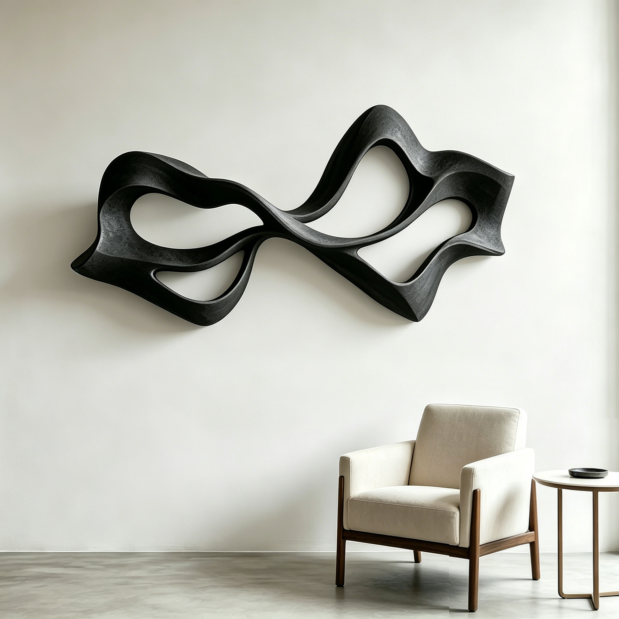 Abstract Wood Wall Sculpture, Modern Organic Wall Art, Handmade Wooden Sculpture, Minimalist Contemporary Decor