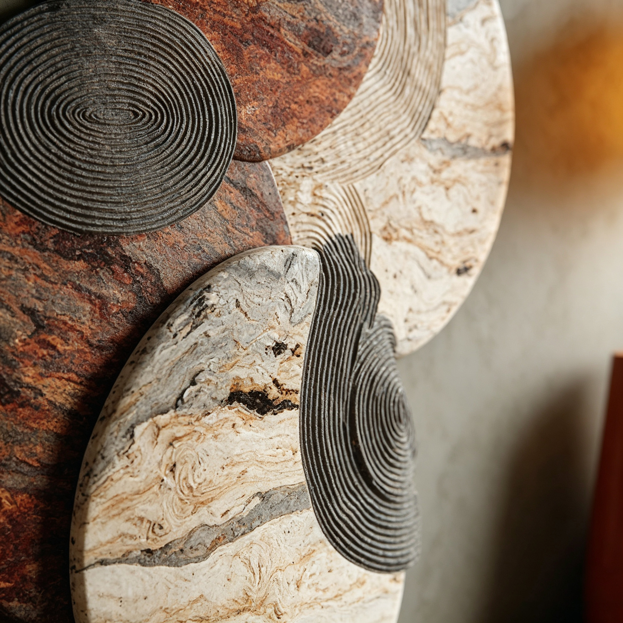 Large Abstract Wood Wall Art, Modern Organic Wooden Wall Sculpture, Japandi Wabi Sabi Decor, 3D Textured Wall Hanging