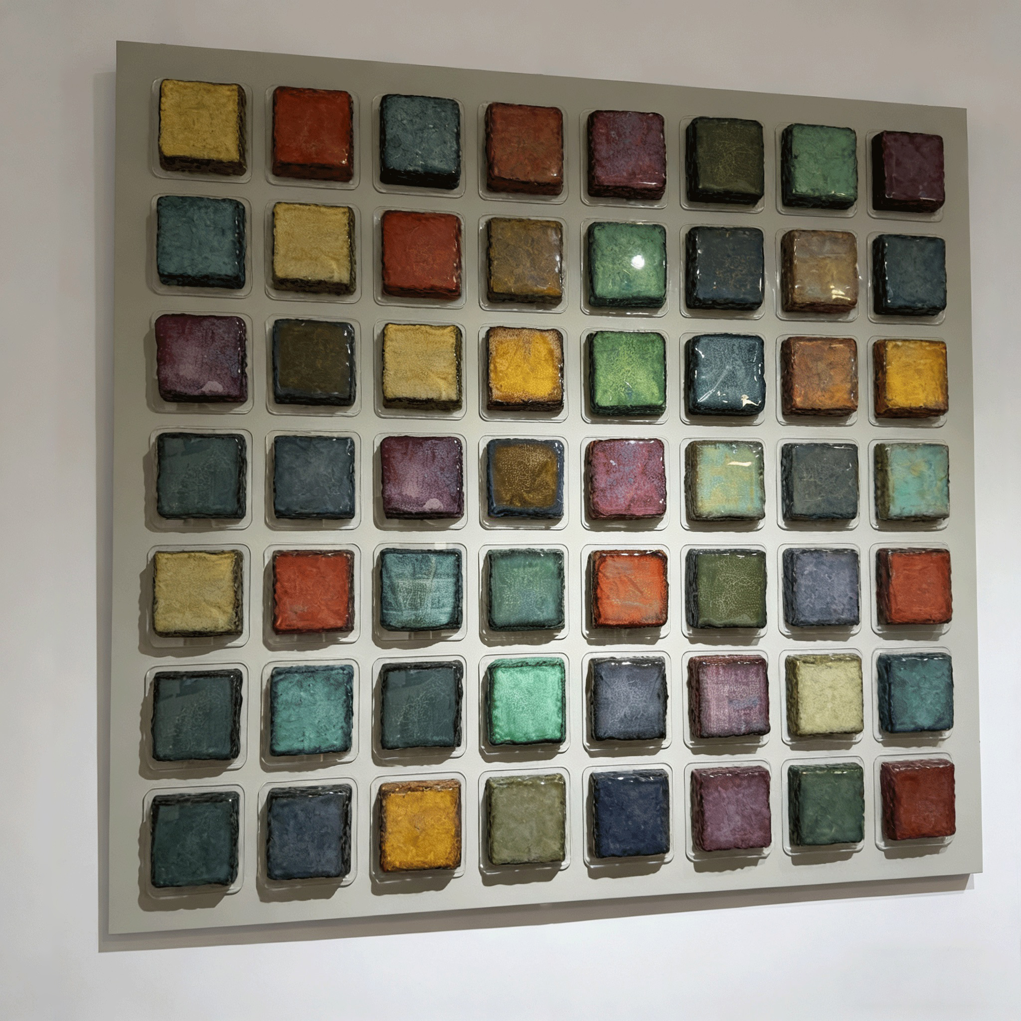 Large Ceramic Wall Art, Modern Geometric Abstract Sculpture, Textured Mixed Media Artwork, Luxury Contemporary Wall Decor