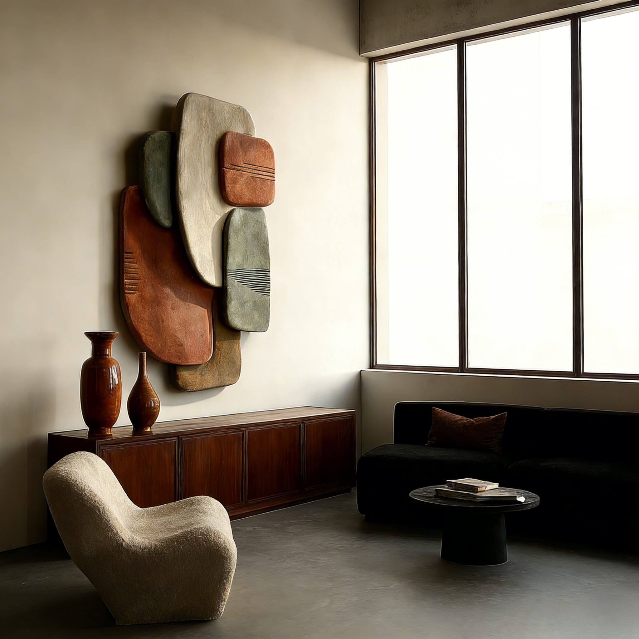 3D Wood Wall Art, Abstract Textured Wall Sculpture, Earth Tone Wall Decor, Modern Wabi Sabi Wall Art, Large Statement Living Room Art