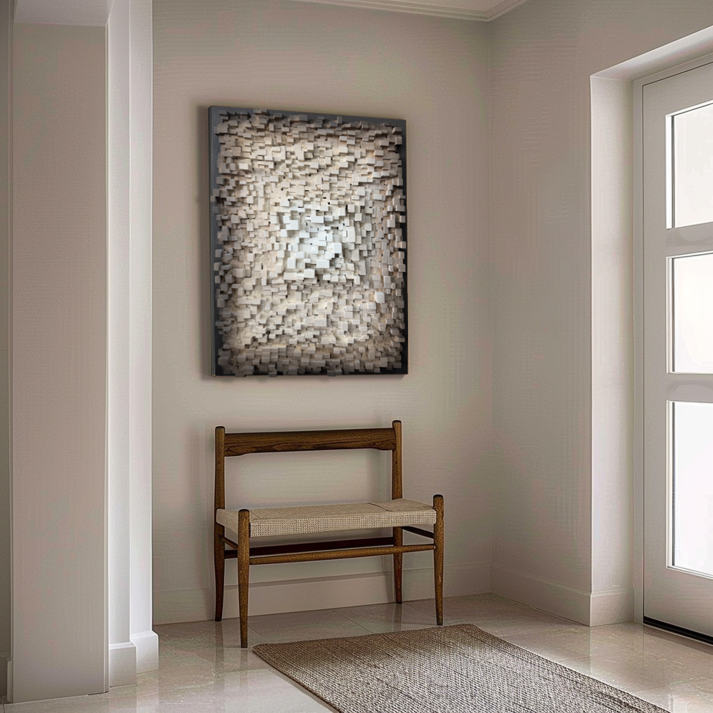 3D Wood Wall Art: Handmade Rustic Boho Sculpture
