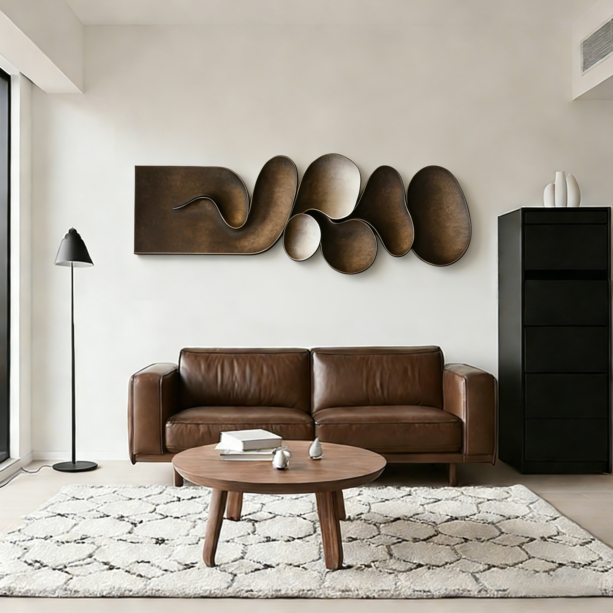 Modern Wood Wall Sculpture, Abstract Vertical Wall Art, Organic Minimalist Decor, Contemporary Wooden Artwork