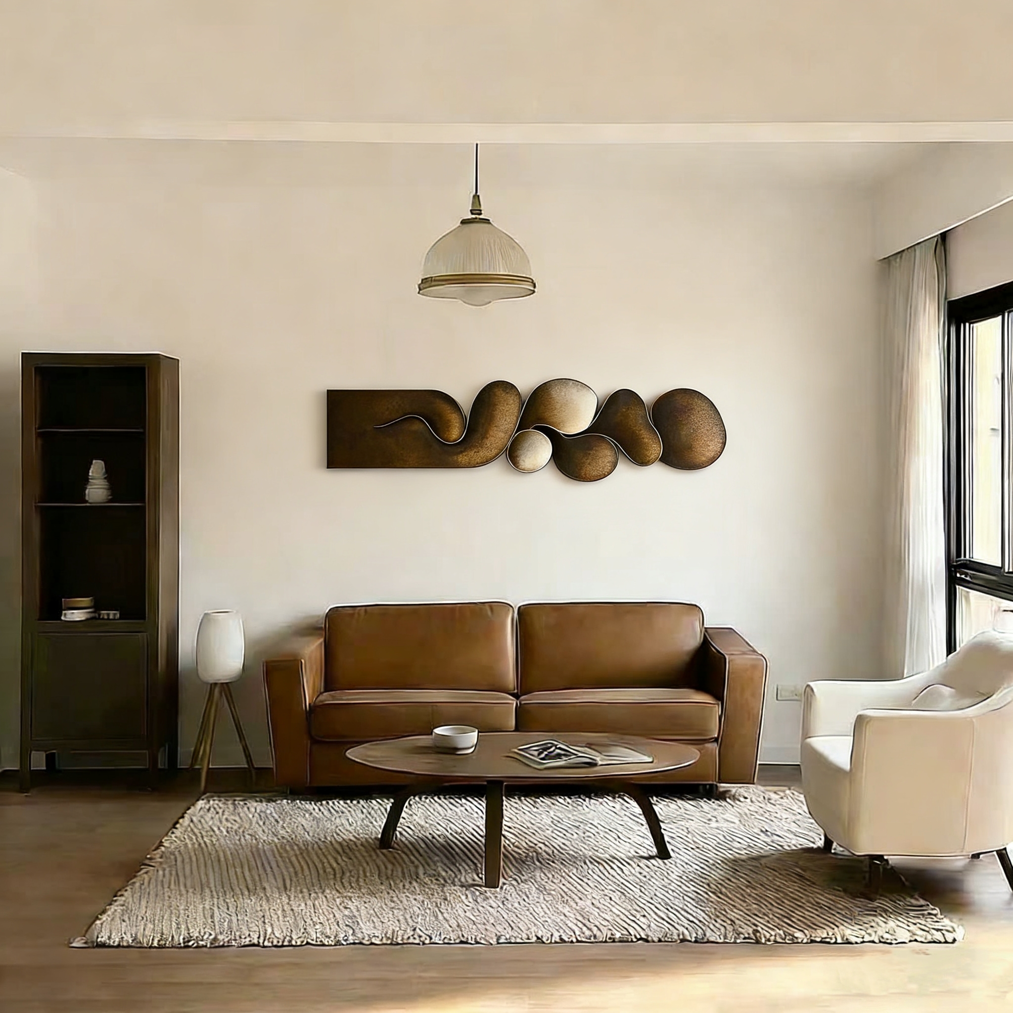 Modern Wood Wall Sculpture, Abstract Vertical Wall Art, Organic Minimalist Decor, Contemporary Wooden Artwork
