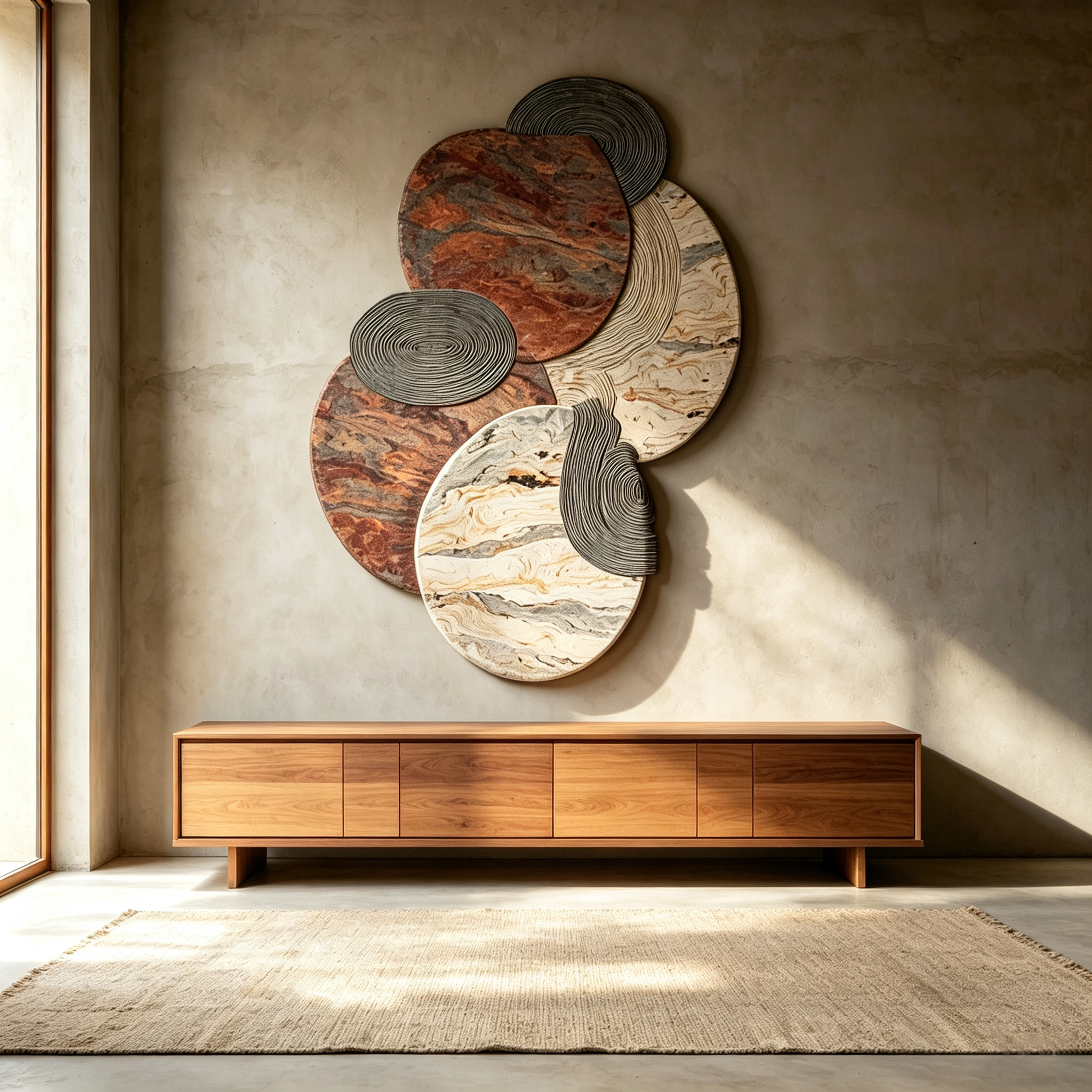 Large Abstract Wood Wall Art, Modern Organic Wooden Wall Sculpture, Japandi Wabi Sabi Decor, 3D Textured Wall Hanging