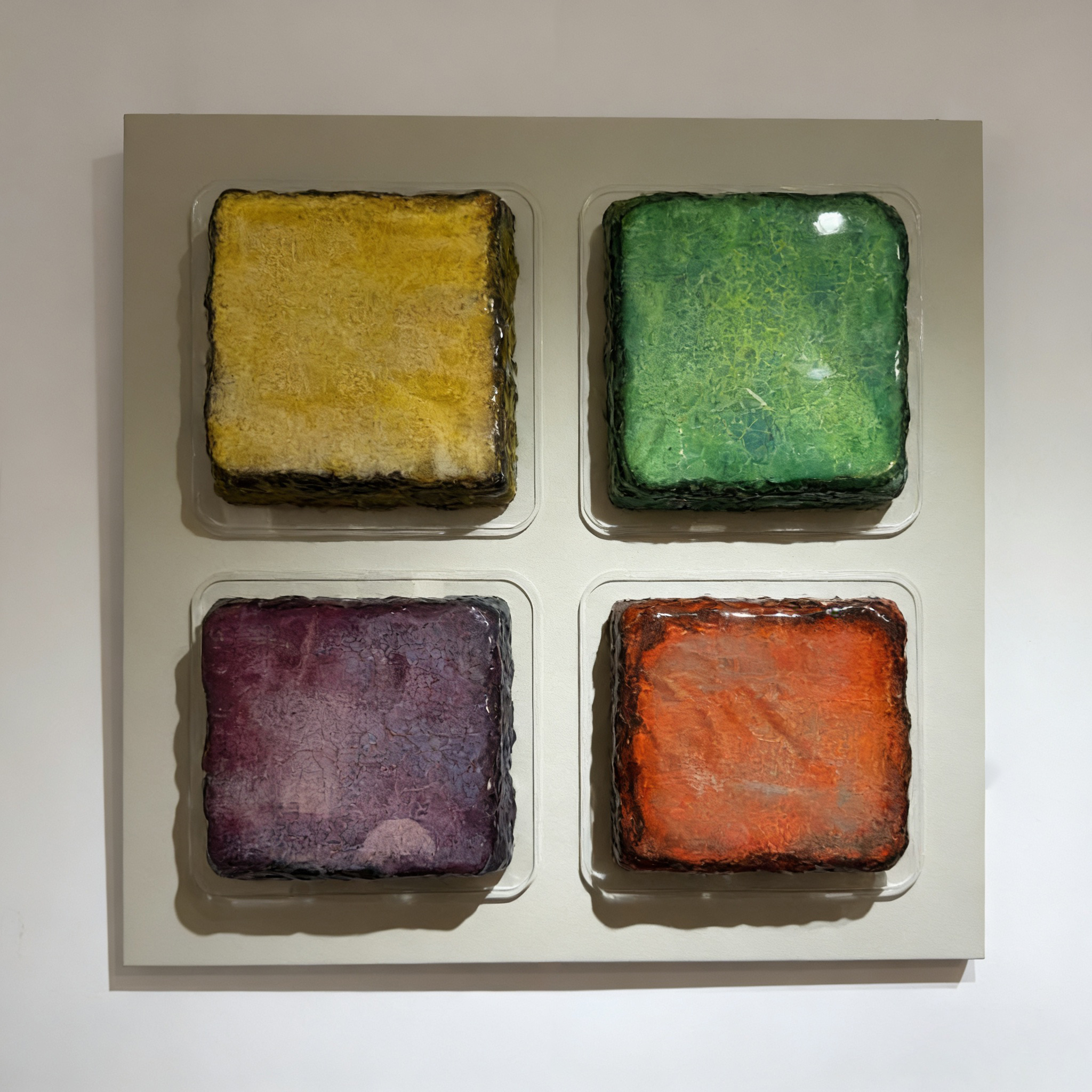 Large Ceramic Wall Art, Modern Geometric Abstract Sculpture, Textured Mixed Media Artwork, Luxury Contemporary Wall Decor