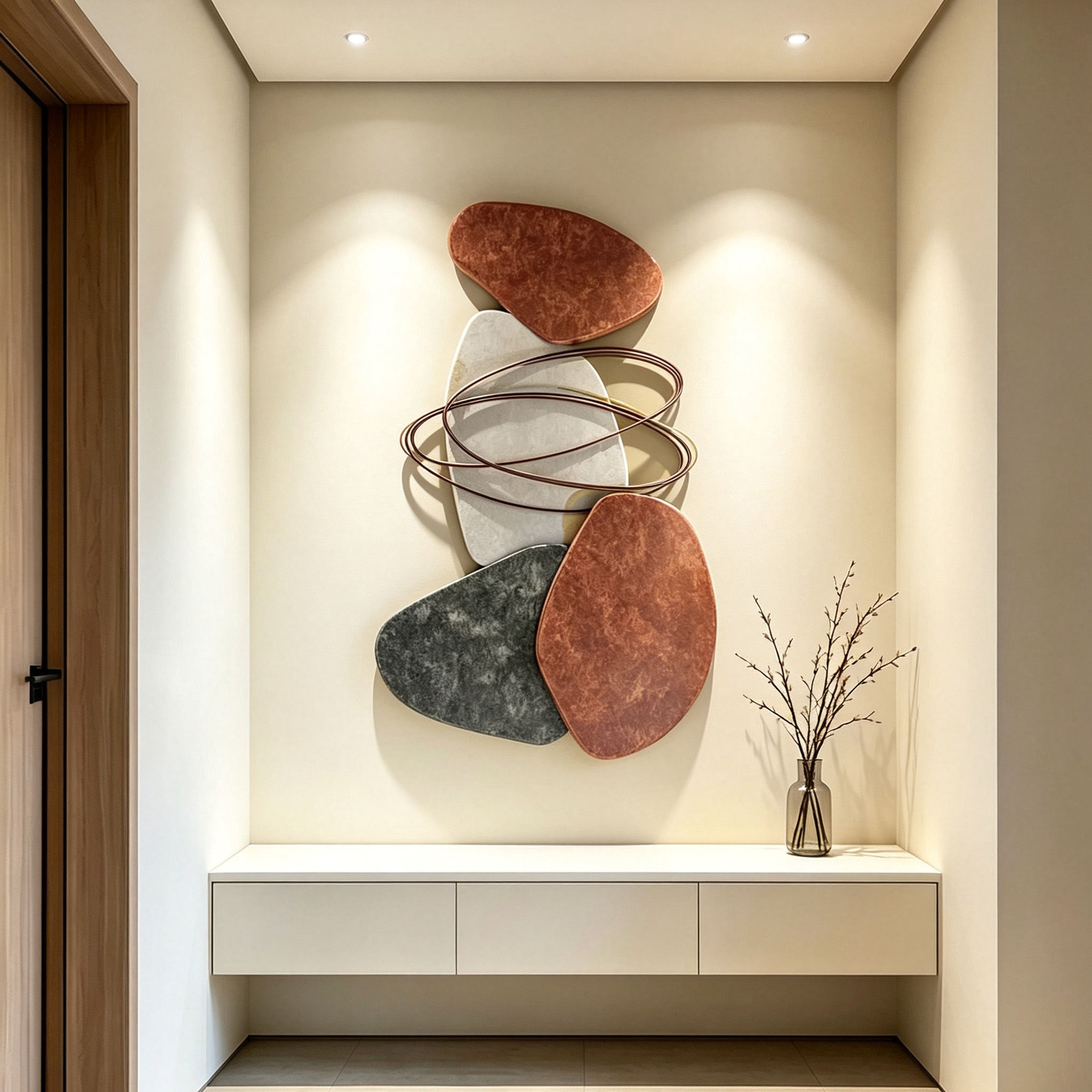 Large Abstract Wood Wall Art, Handmade Organic Wooden Wall Sculpture, Japandi Decor, Modern Living Room Statement Wall Decor