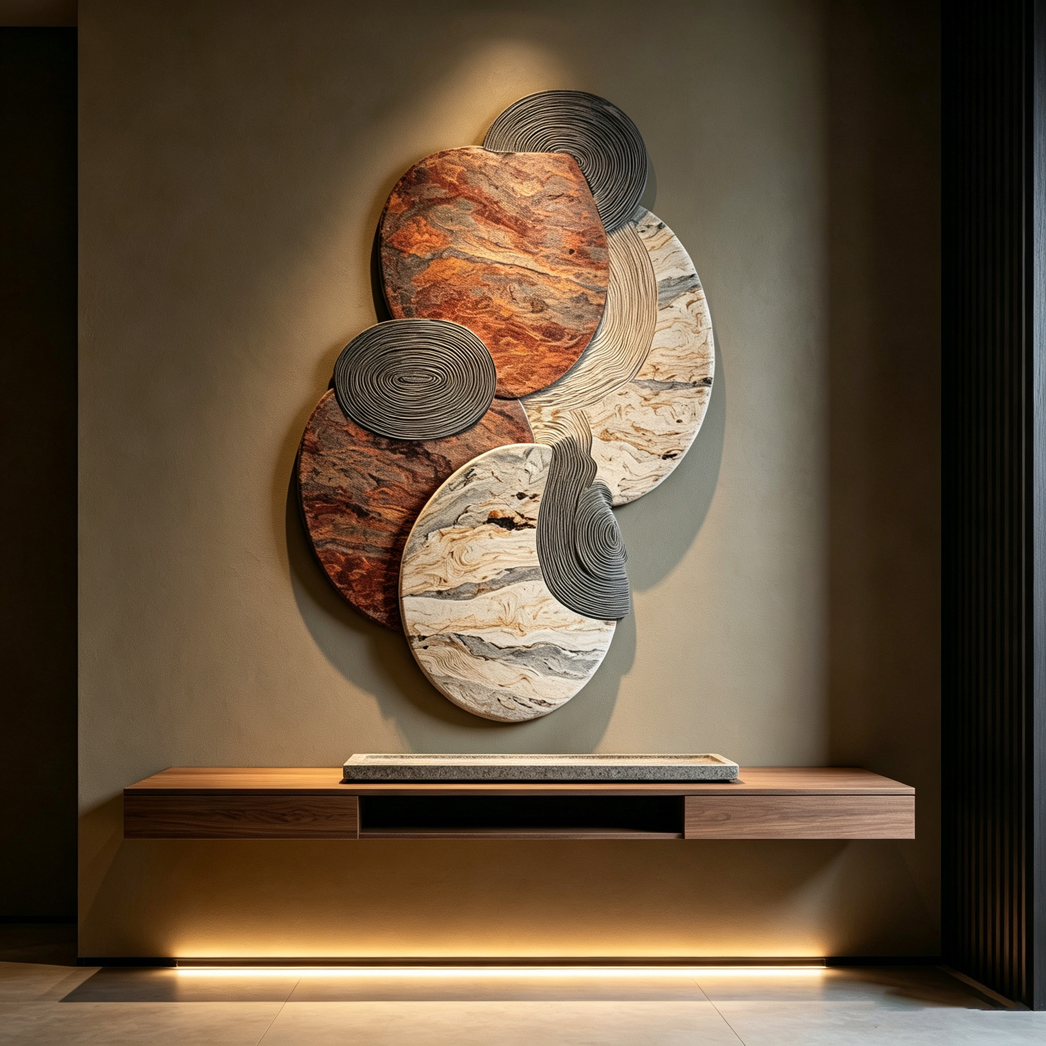 Large Abstract Wood Wall Art, Modern Organic Wooden Wall Sculpture, Japandi Wabi Sabi Decor, 3D Textured Wall Hanging