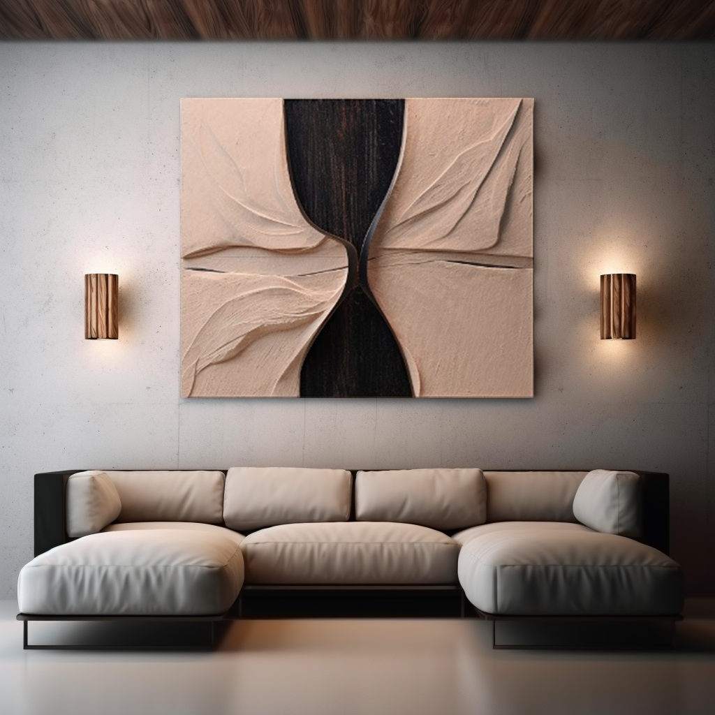 minimalist decorative board-wall art-wood carving