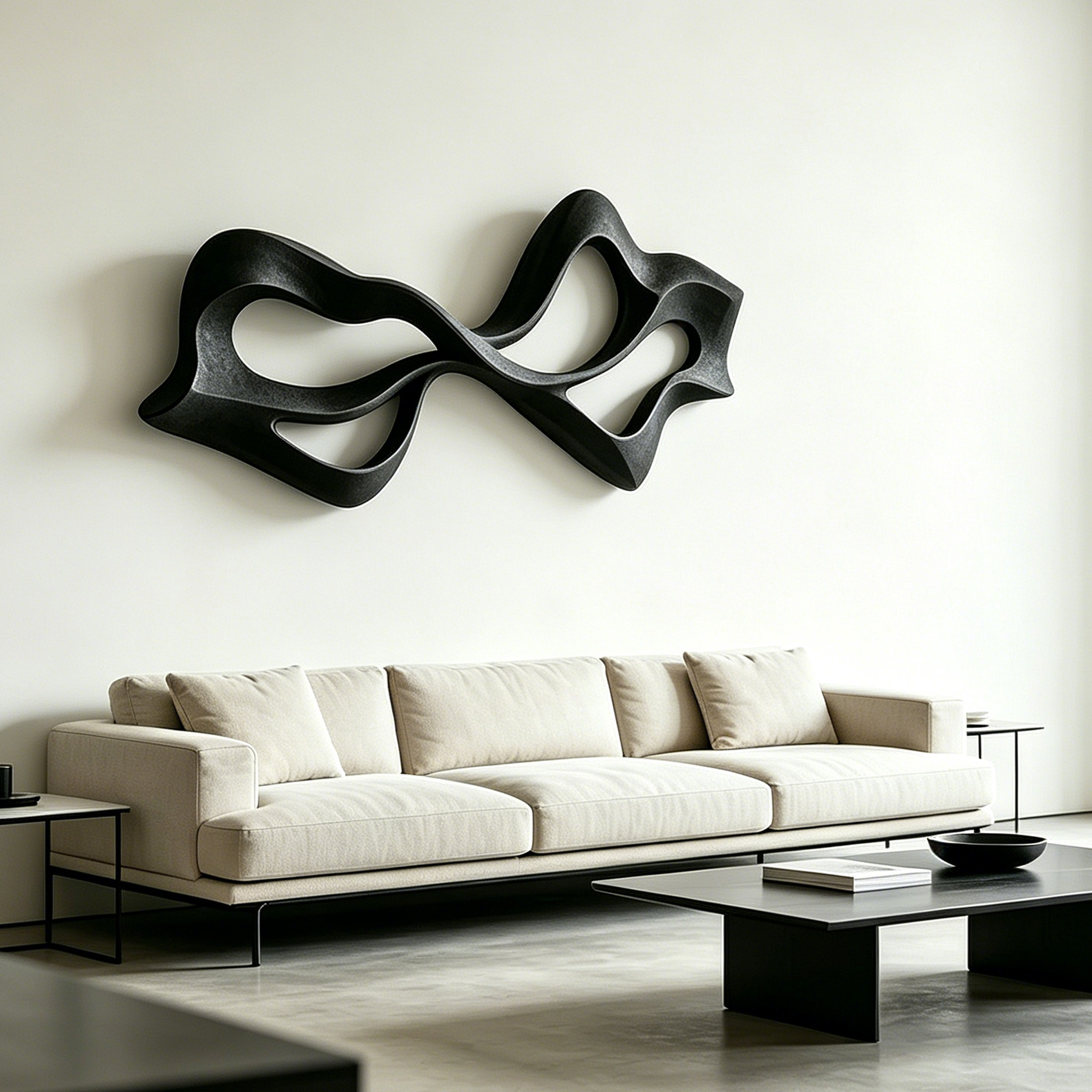 Abstract Wood Wall Sculpture, Modern Organic Wall Art, Handmade Wooden Sculpture, Minimalist Contemporary Decor