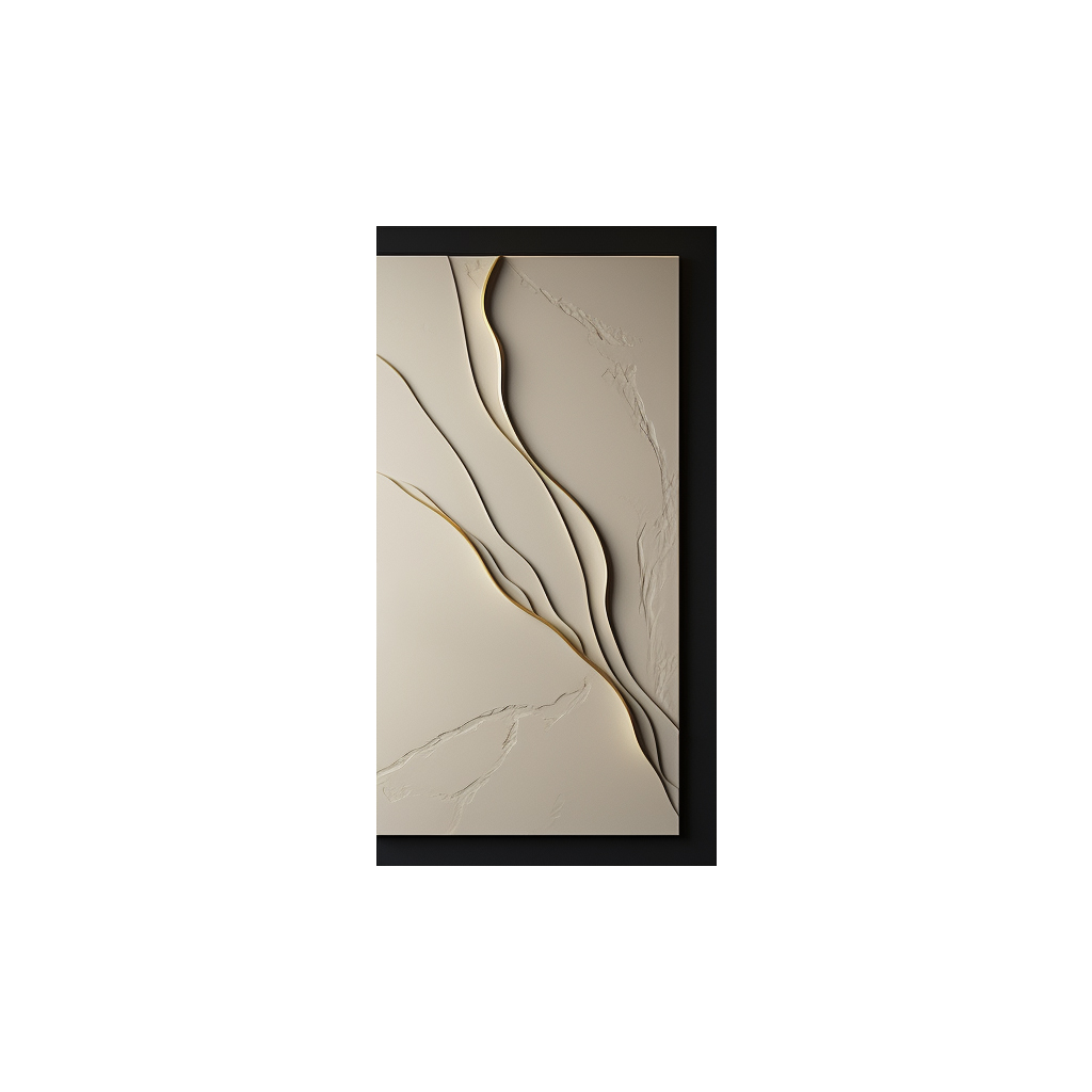 Vertical decorative art panel-modern wall decor