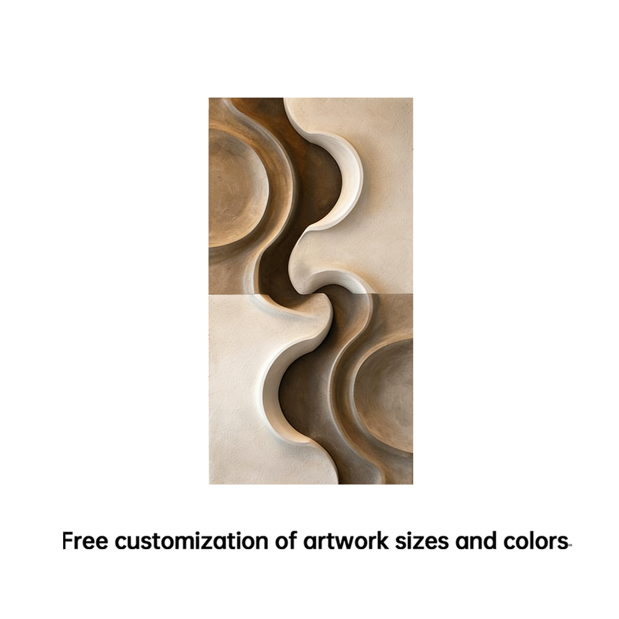 Abstract Wood Wall Art, Modern Organic Sculpture, Neutral Beige Wall Decor, Japandi Wooden Wall Hanging