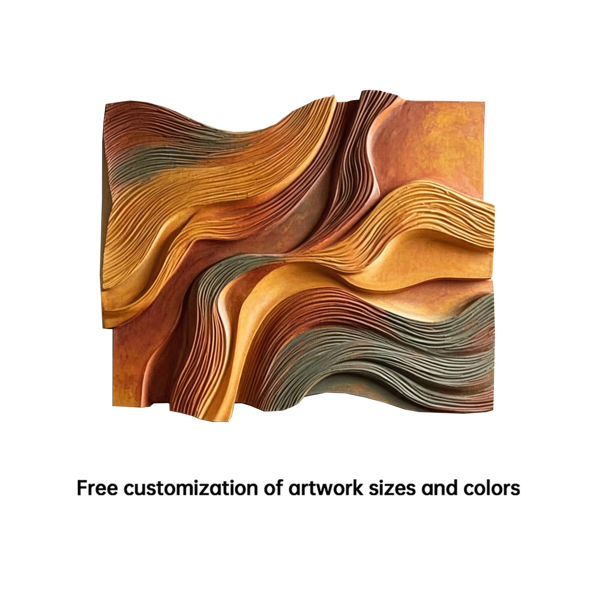 Layered Wood Wall Art, Parametric Wood Sculpture, Modern Organic Decor, Abstract Wooden Wall Hanging