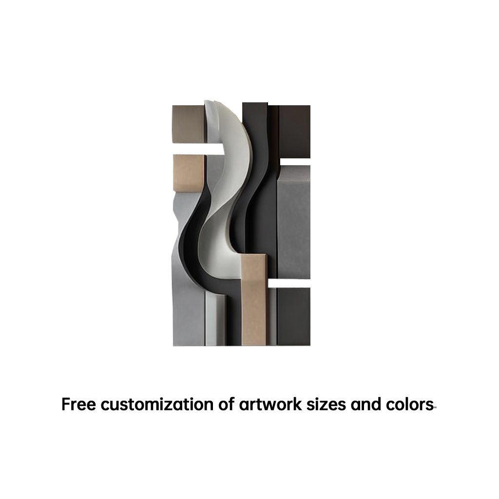3D Geometric Wall Sculpture: Abstract Modern Art, Custom Home Decor