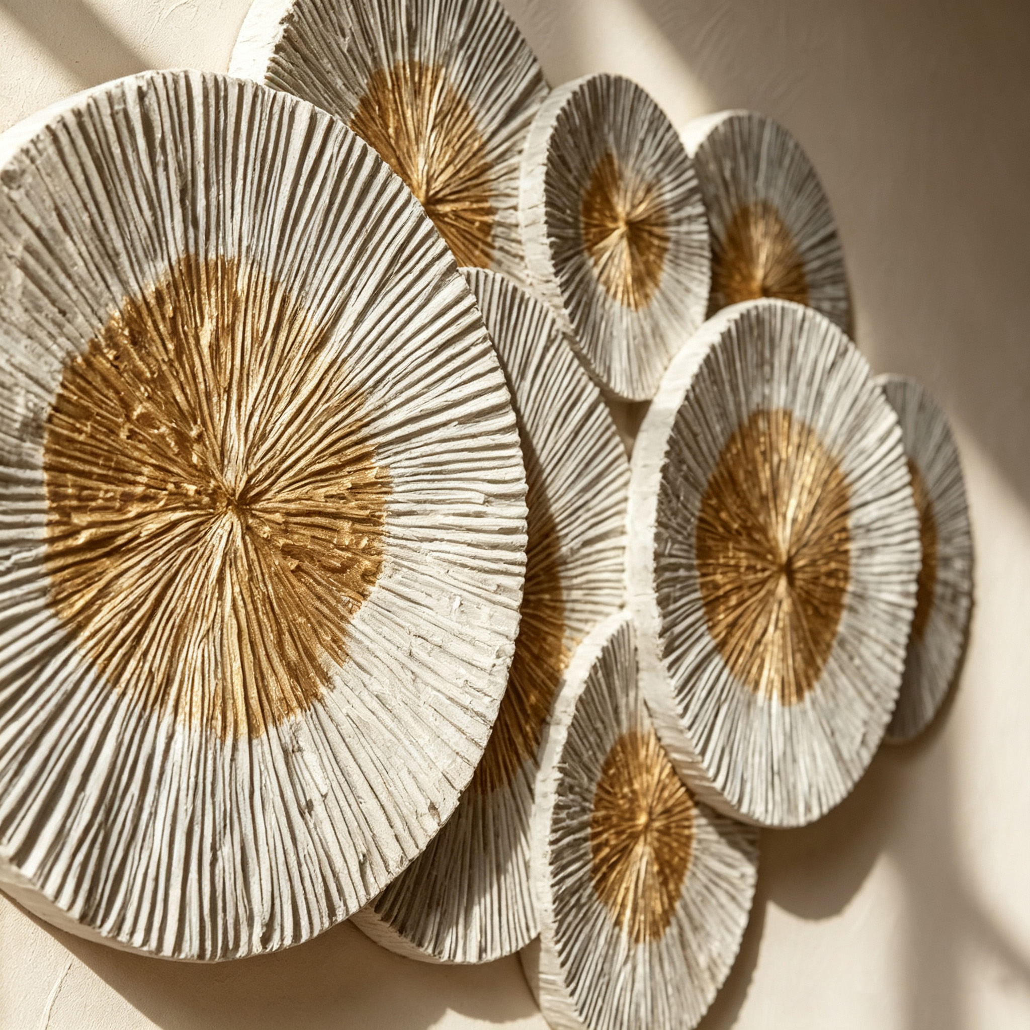 Large Modern Wood Wall Art, Hand Carved Abstract Wall Sculpture, Natural Wooden Circle Decor, Japandi Living Room Wall Hanging