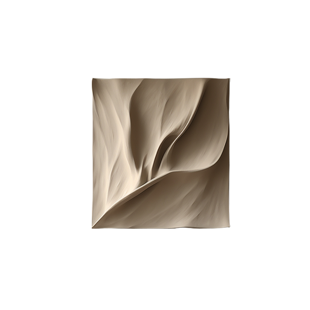 Vertical wood carving wall art- minimalist- sculptured