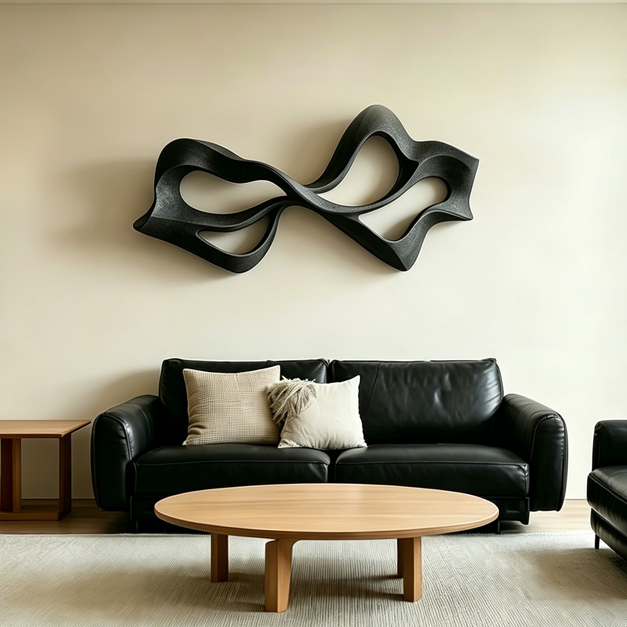 Abstract Wood Wall Sculpture, Modern Organic Wall Art, Handmade Wooden Sculpture, Minimalist Contemporary Decor