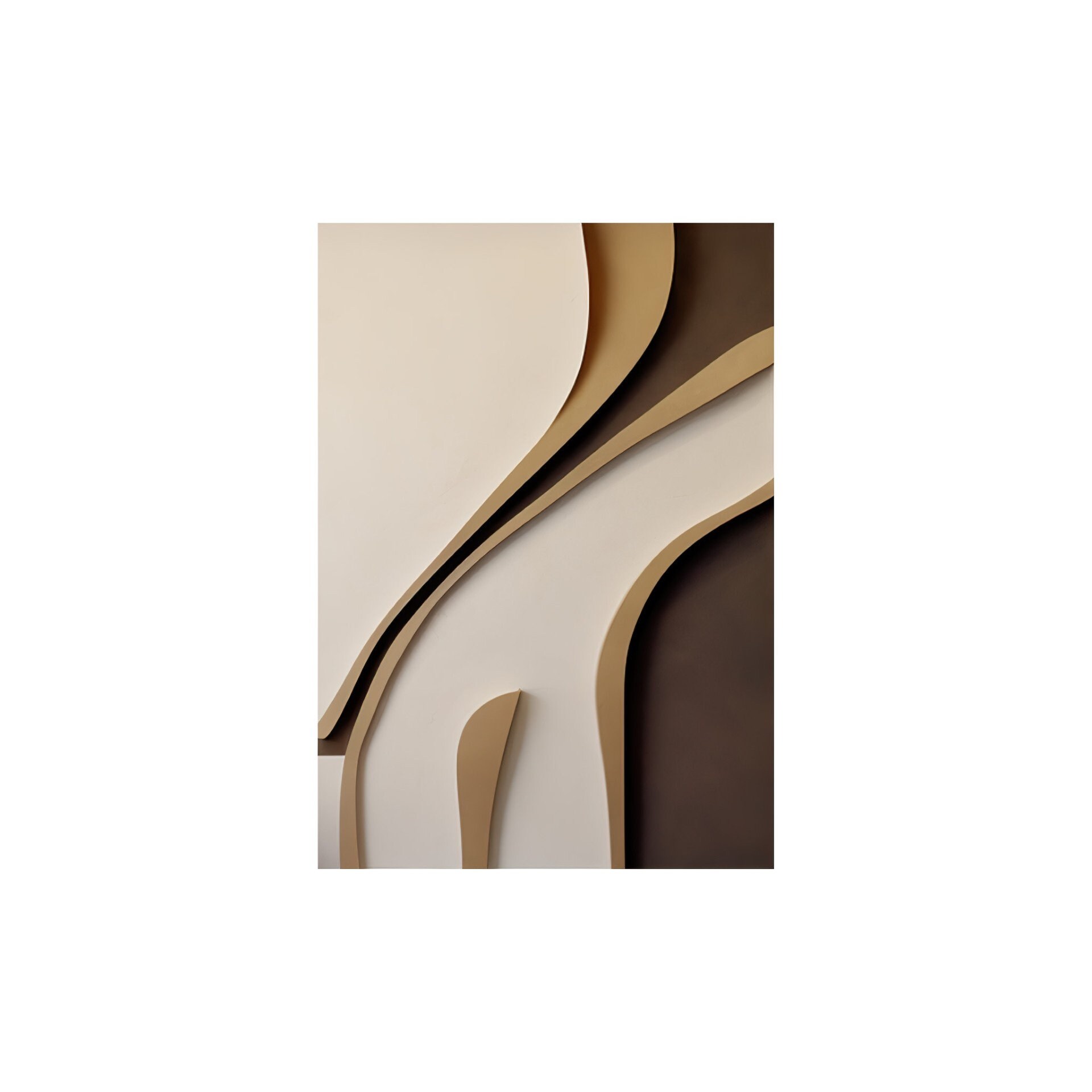 3D Abstract Striped Wood Wall Art – Bold Color Block Carved Panel | Modern Textured Wooden Sculpture for Living Room or Office Decor