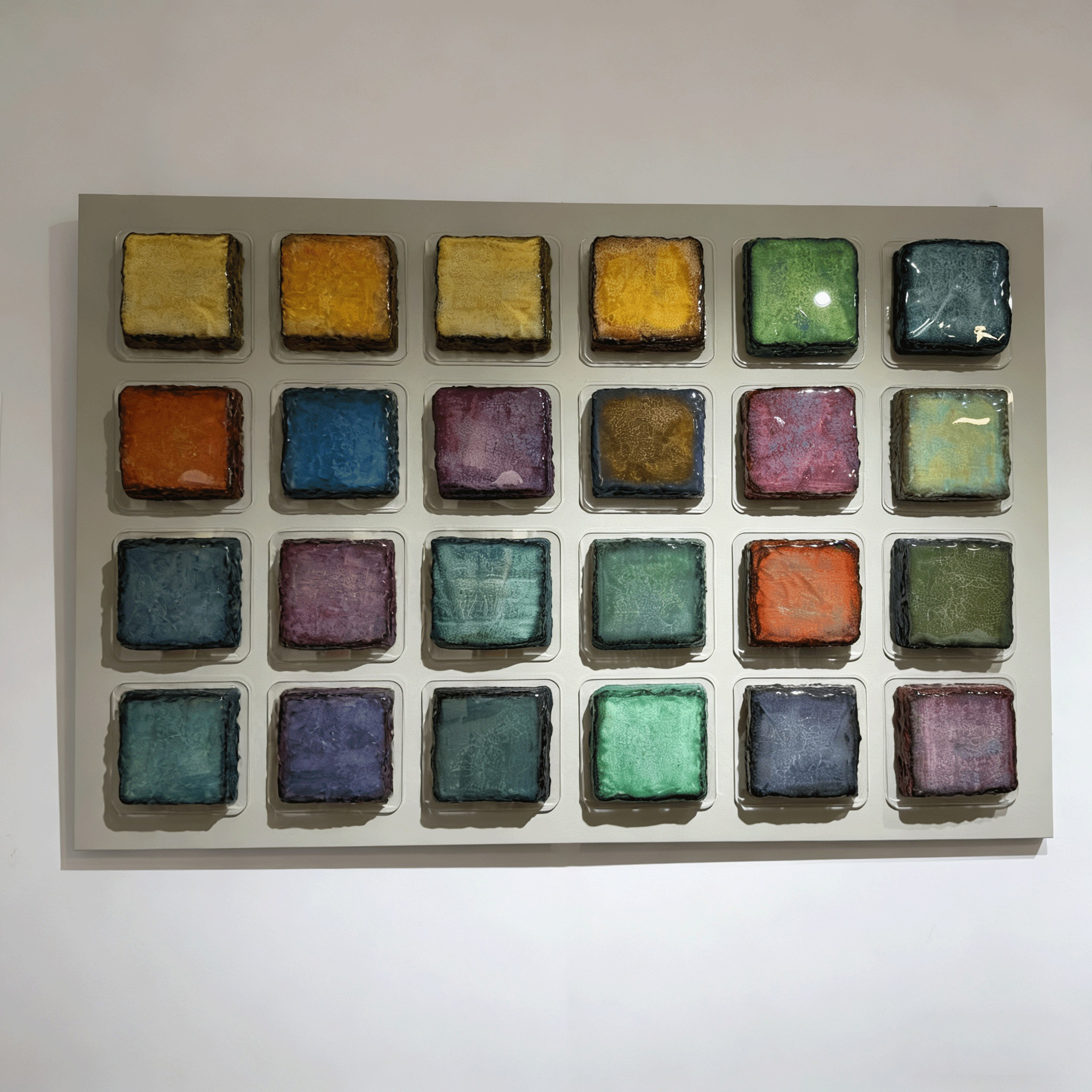 Large Ceramic Wall Art, Modern Geometric Abstract Sculpture, Textured Mixed Media Artwork, Luxury Contemporary Wall Decor