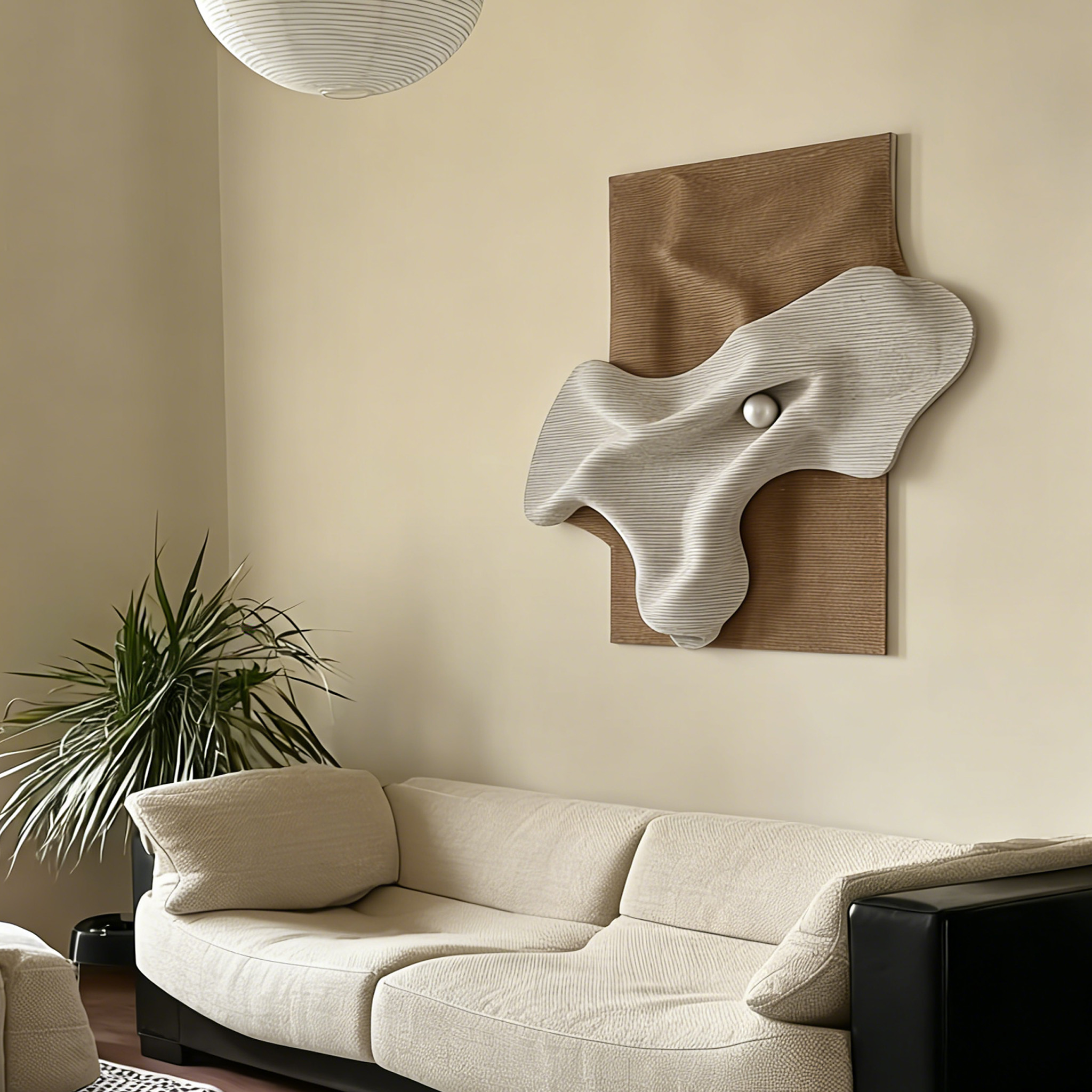 3D Sculptural Wall Art, Abstract Organic Wall Decor, Minimalist Neutral Wall Art, Textured Wall Sculpture, Modern Home Decor