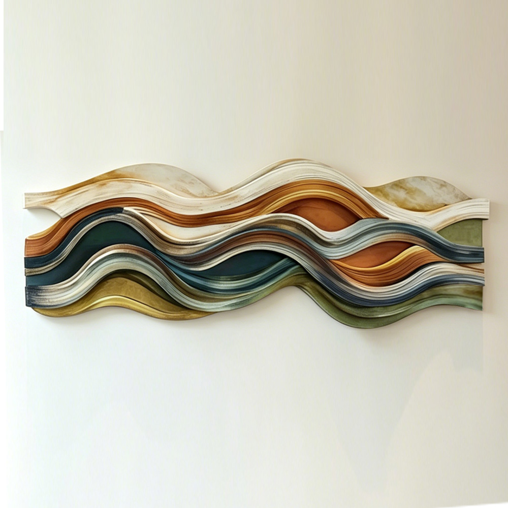 Large Wave Wood Wall Art, Modern Abstract Wood Sculpture, Coastal Wall Decor, Organic Minimalist Artwork