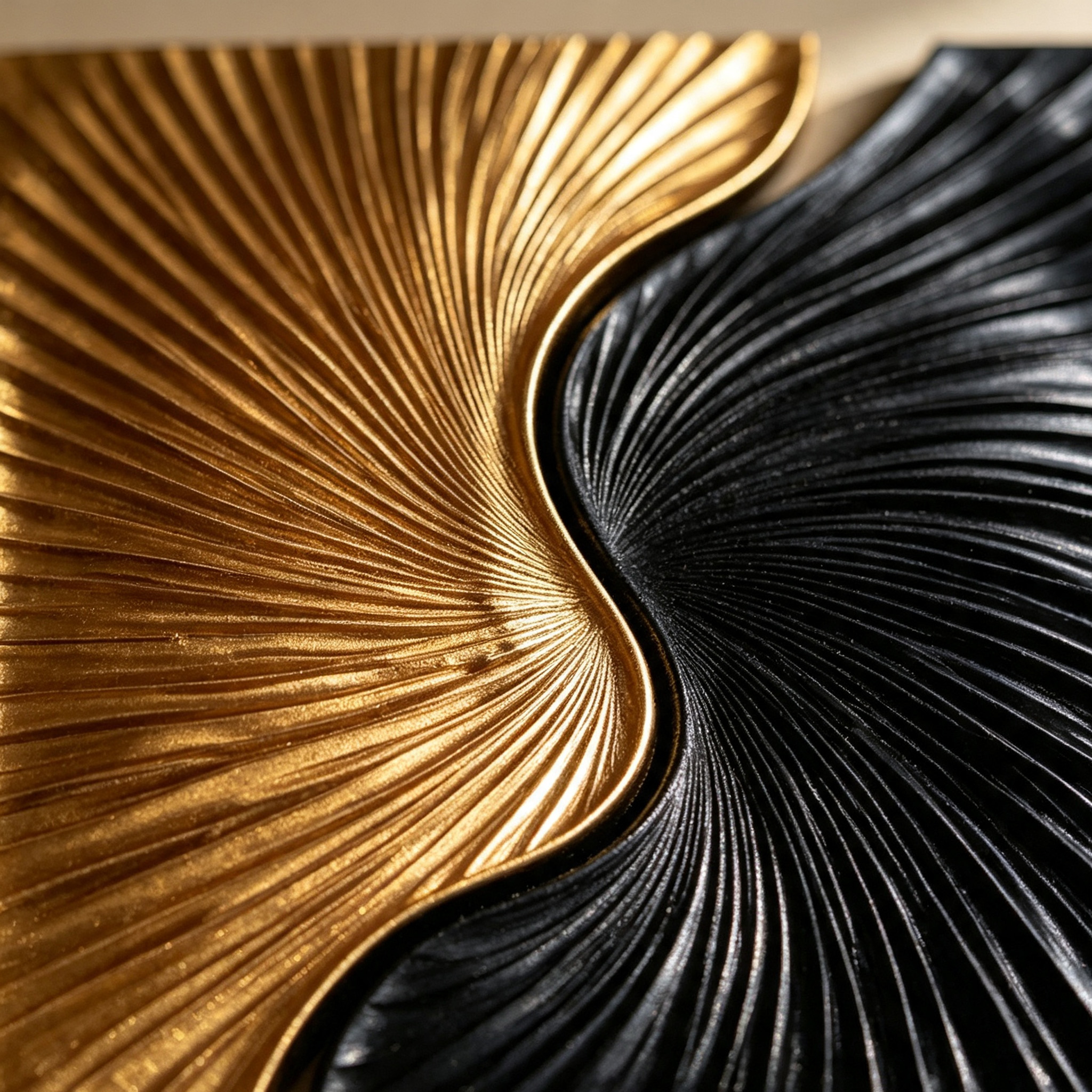 Black Gold Wood Wall Art, 3D Abstract Wood Sculpture, Organic Modern Textured Wall Decor, Luxury Statement Wall Art