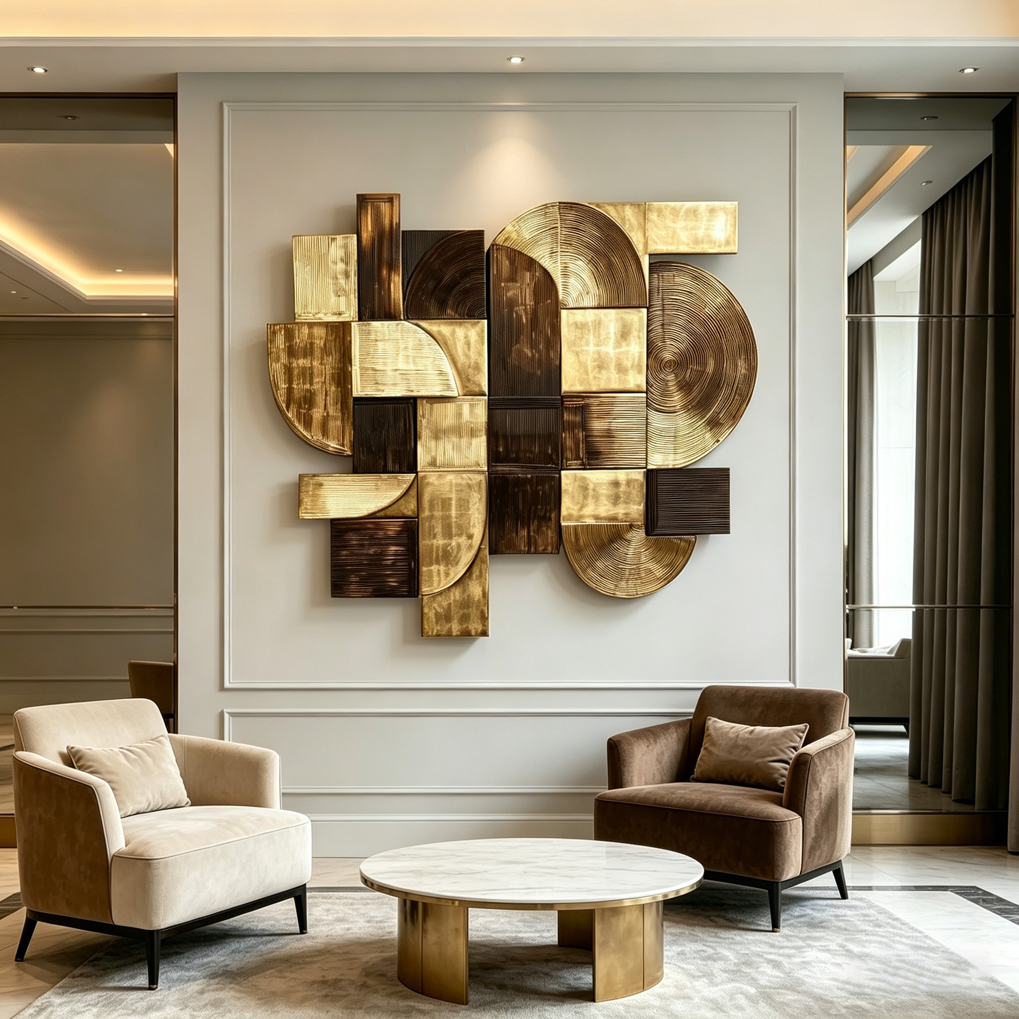 Large Wood Wall Art, Geometric Wooden Wall Sculpture, Abstract 3D Wall Decor, Handmade Textured Wood Art, Modern Minimalist Wall Hanging