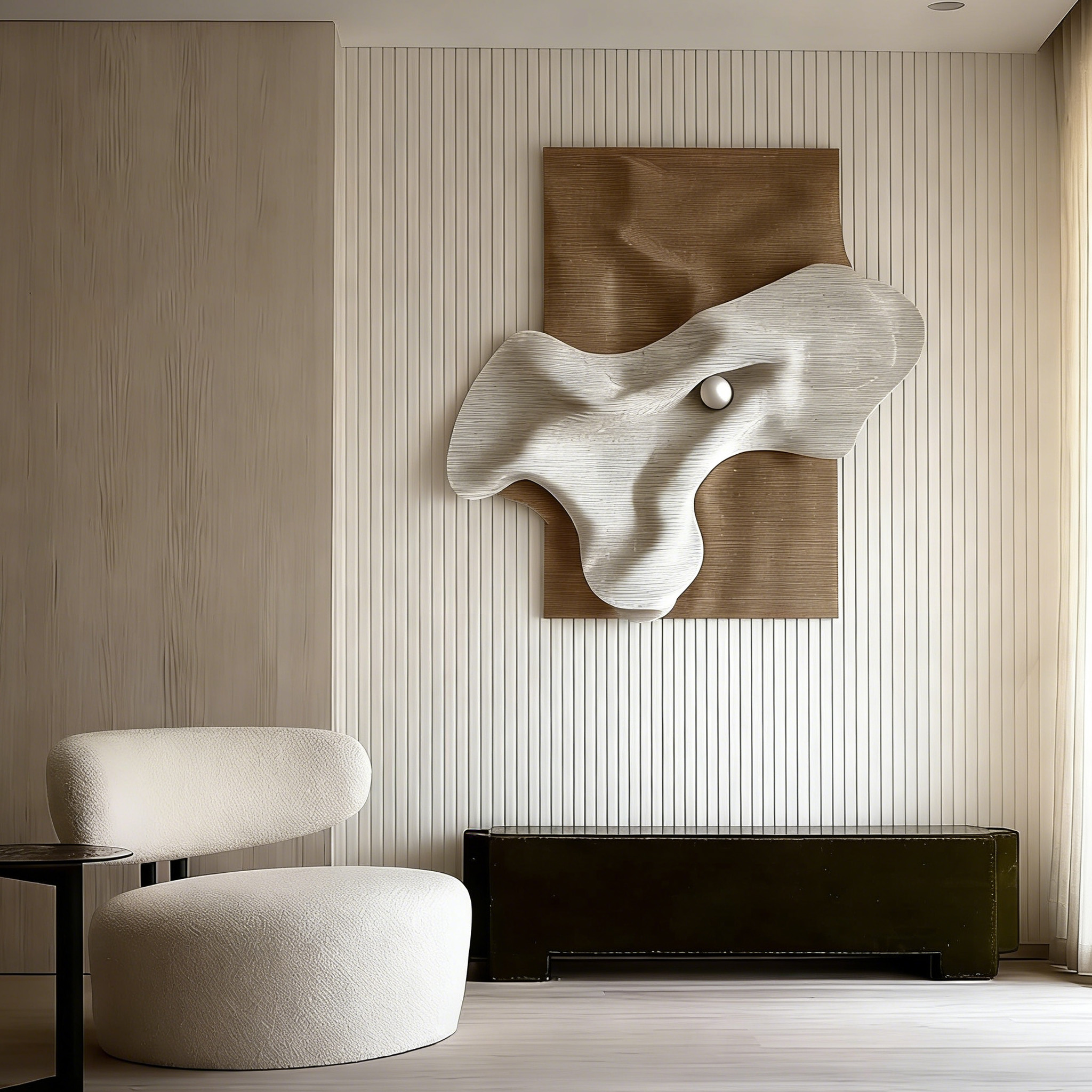 3D Sculptural Wall Art, Abstract Organic Wall Decor, Minimalist Neutral Wall Art, Textured Wall Sculpture, Modern Home Decor