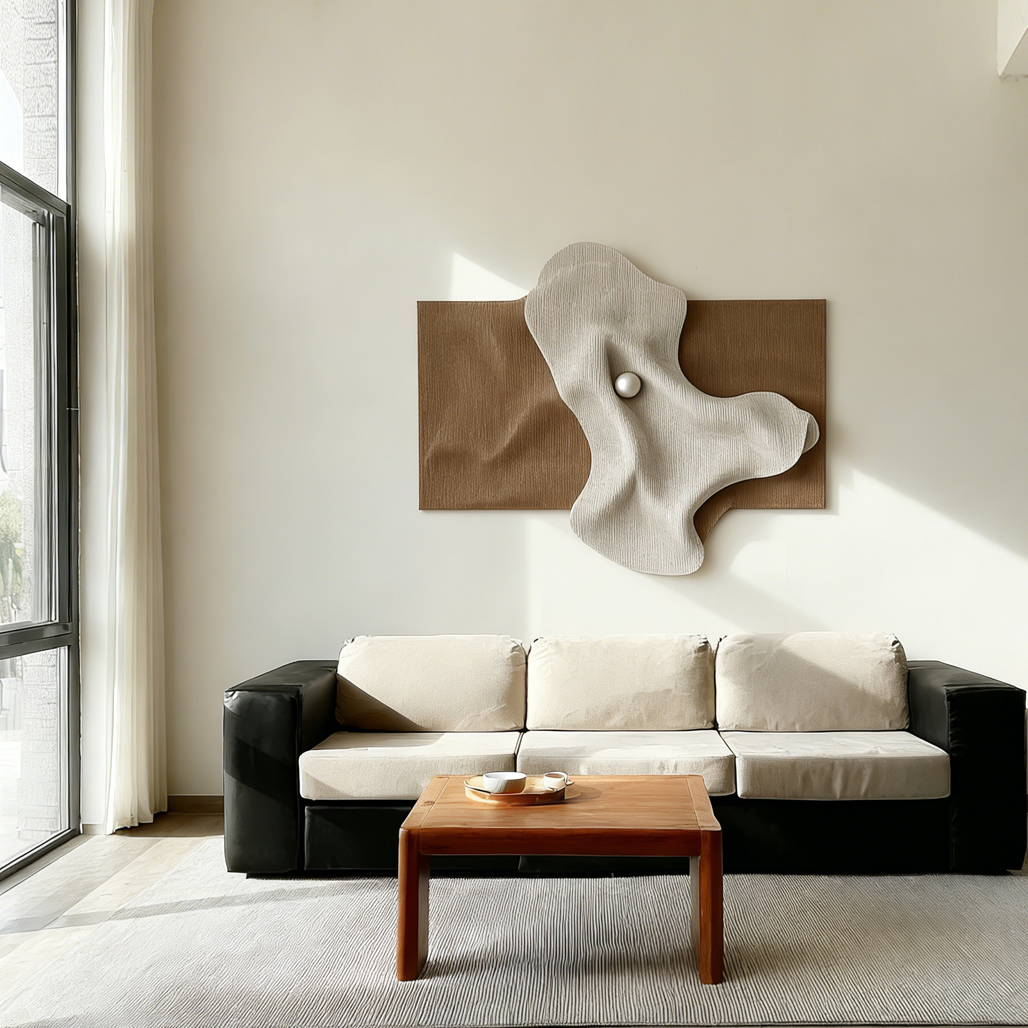 3D Sculptural Wall Art, Abstract Organic Wall Decor, Minimalist Neutral Wall Art, Textured Wall Sculpture, Modern Home Decor