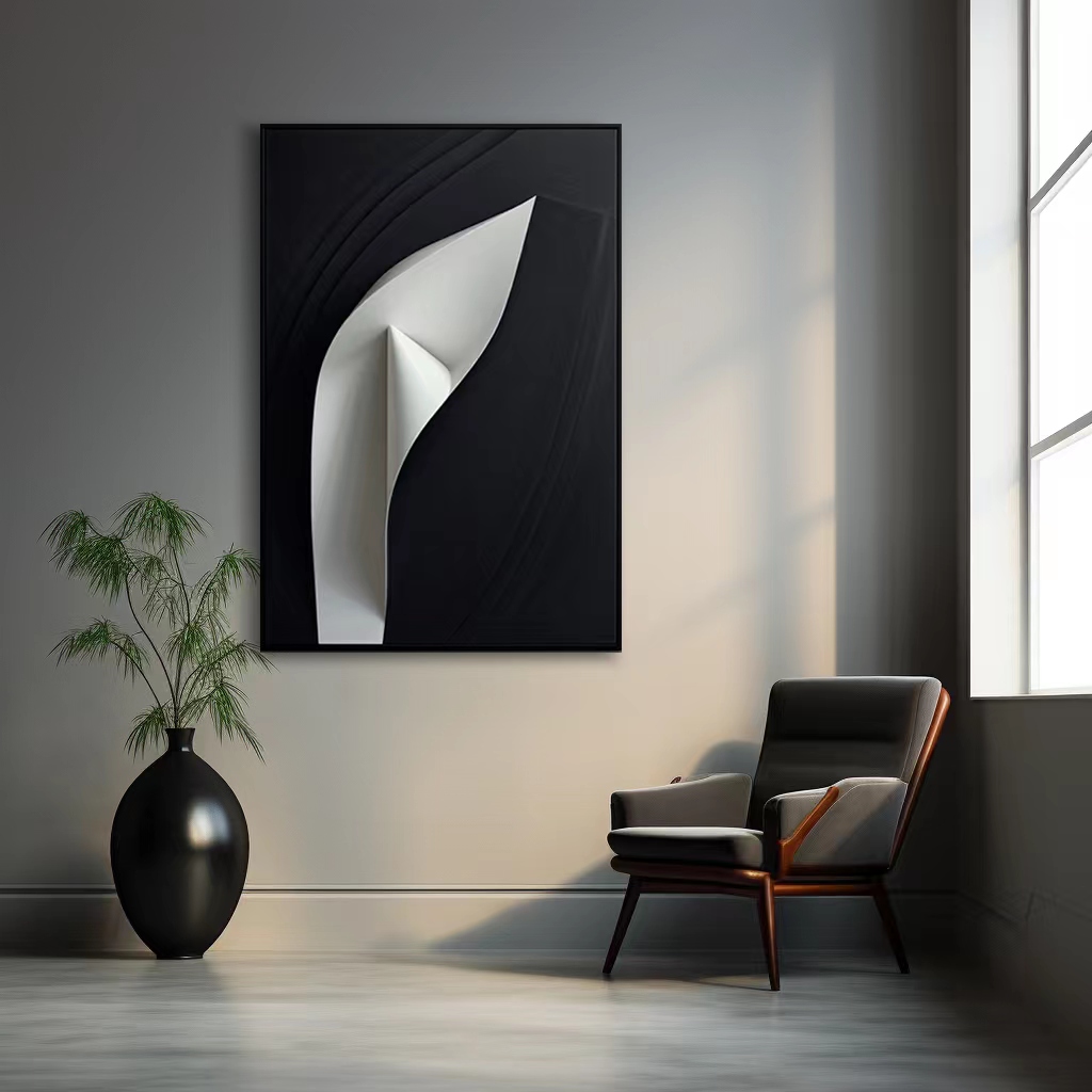 3D vision minimalist wall art-modern decorative decor