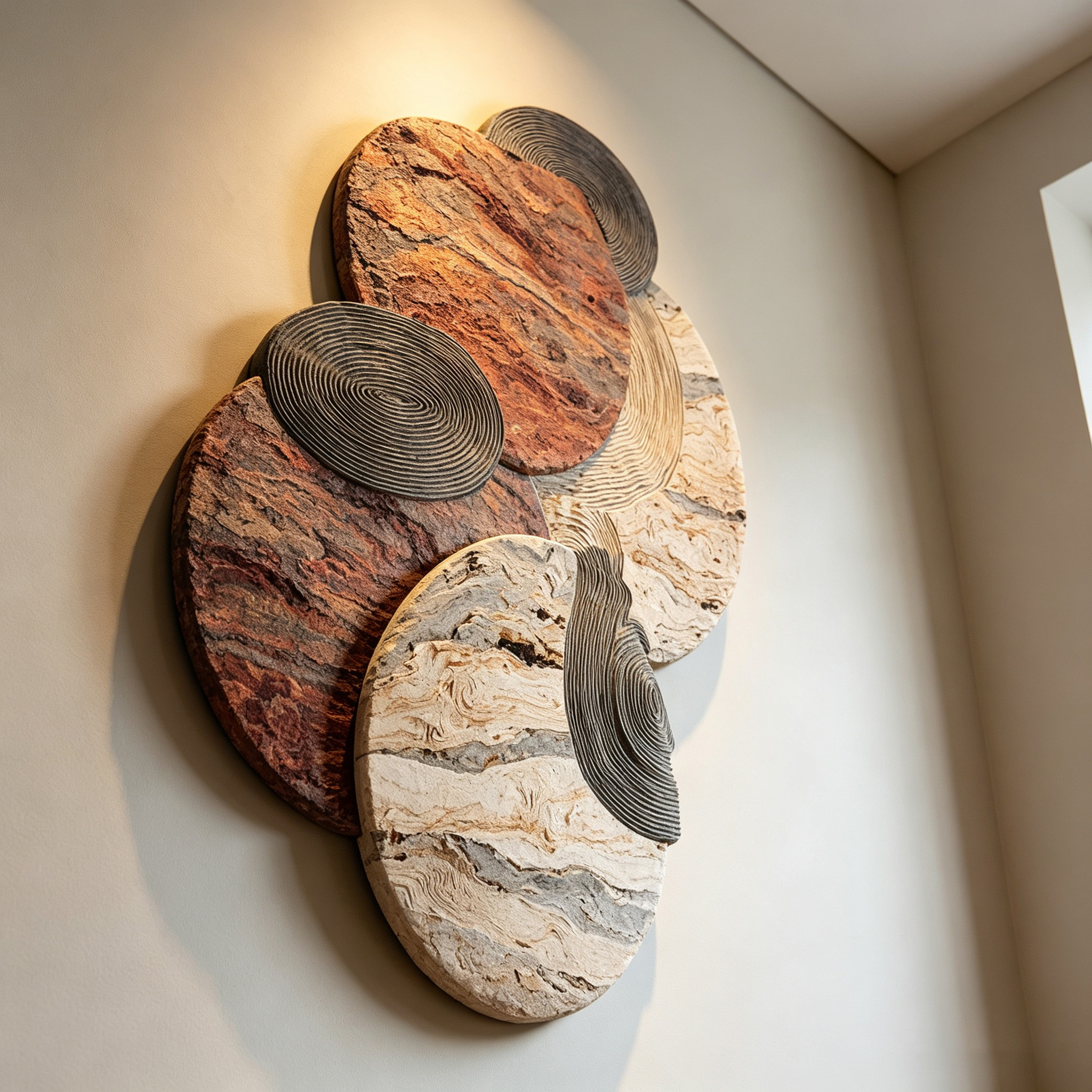 Large Abstract Wood Wall Art, Modern Organic Wooden Wall Sculpture, Japandi Wabi Sabi Decor, 3D Textured Wall Hanging