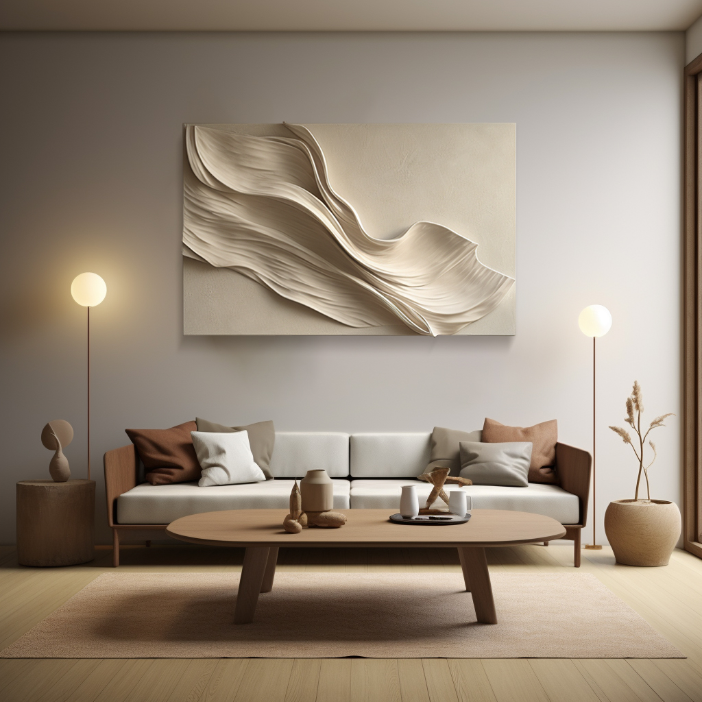 Art deco textured home decor- 3d vision wall art- wood carving