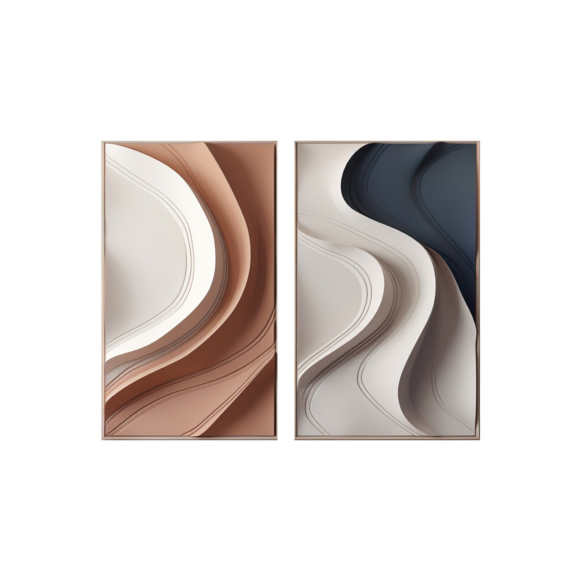 Wave Shaped 3D Wall Art – Vibrant Abstract Wooden Sculpture | Textured Modern Home Decor | Bold Color Contrast & Geometric Patterns