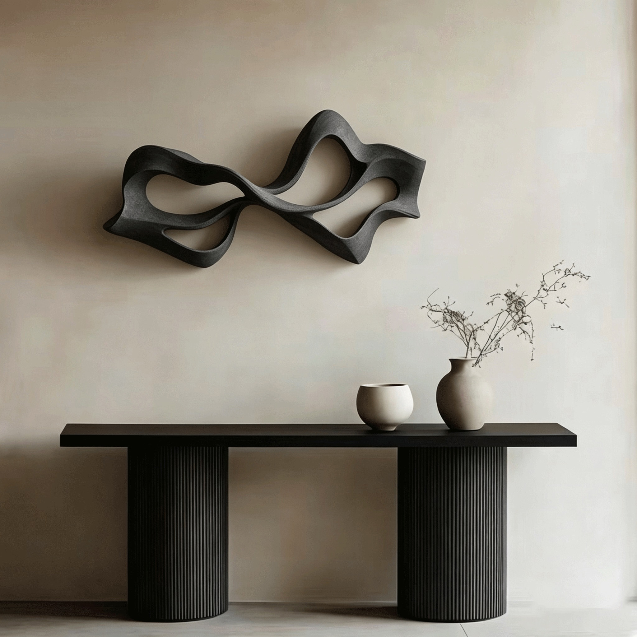 Abstract Wood Wall Sculpture, Modern Organic Wall Art, Handmade Wooden Sculpture, Minimalist Contemporary Decor