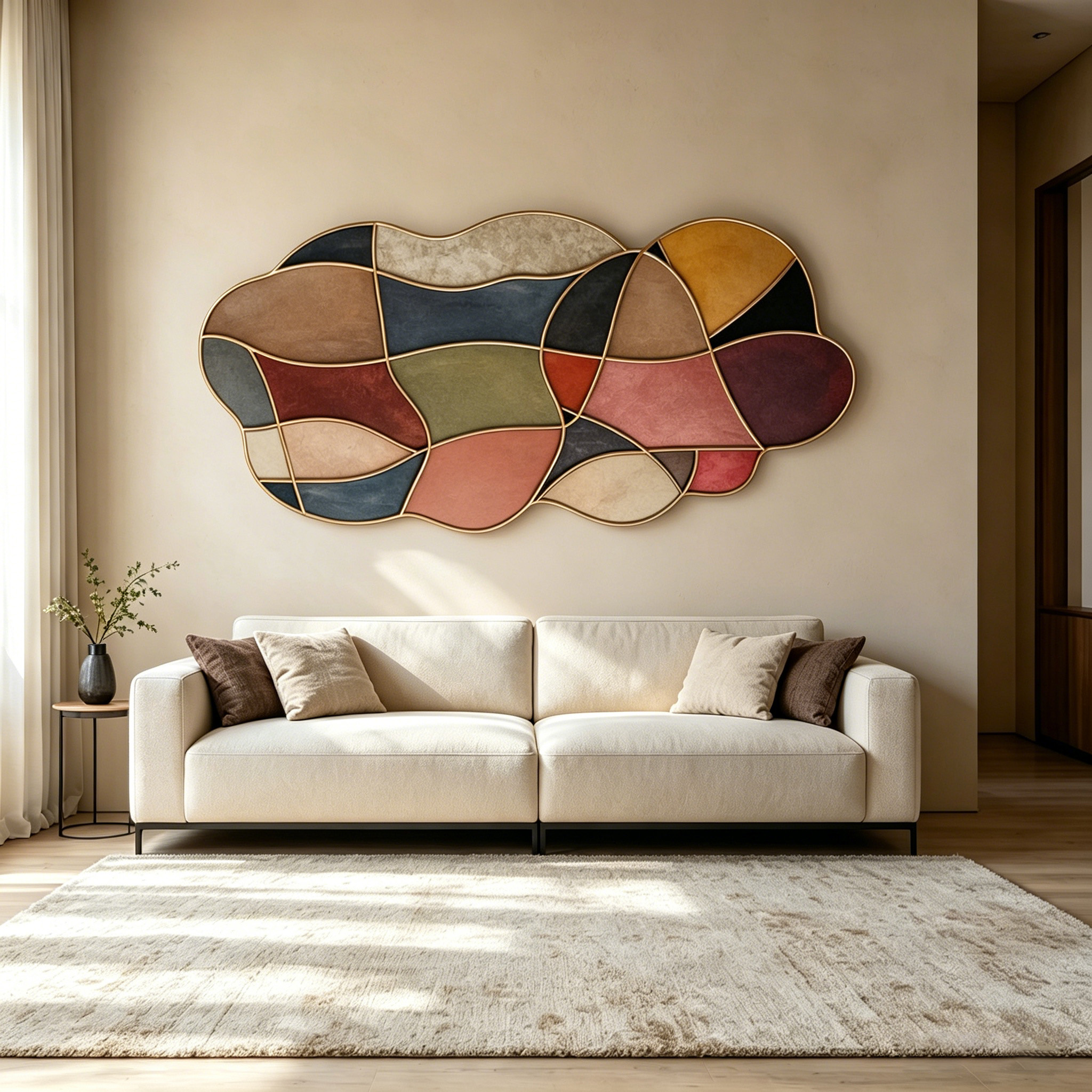 Large Abstract Wood Wall Art, Modern Geometric Wall Sculpture, Handmade Bauhaus Wall Decor, Organic Modern Wooden Wall Hanging,Statement Art